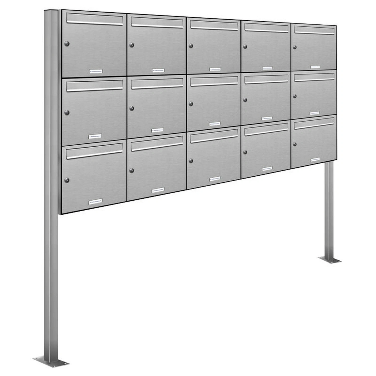 Briefkasten, Parteien: 15, Freistehend, BxHxT: 153,47 x 170,0 x 11,6 cm