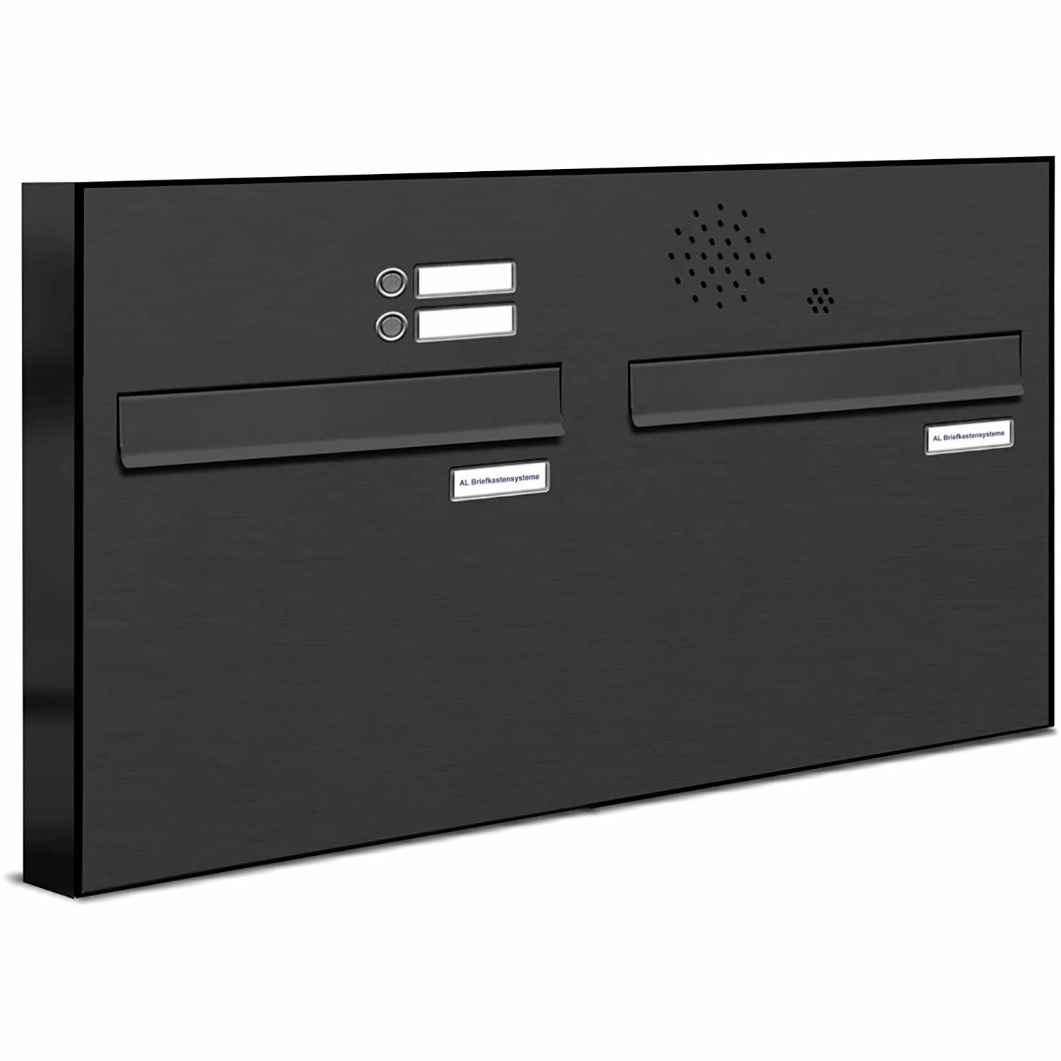 Briefkasten, Parteien: 2, Zaundurchwurf, BxHxT: 153,27 x 45,6 x 11,6 cm