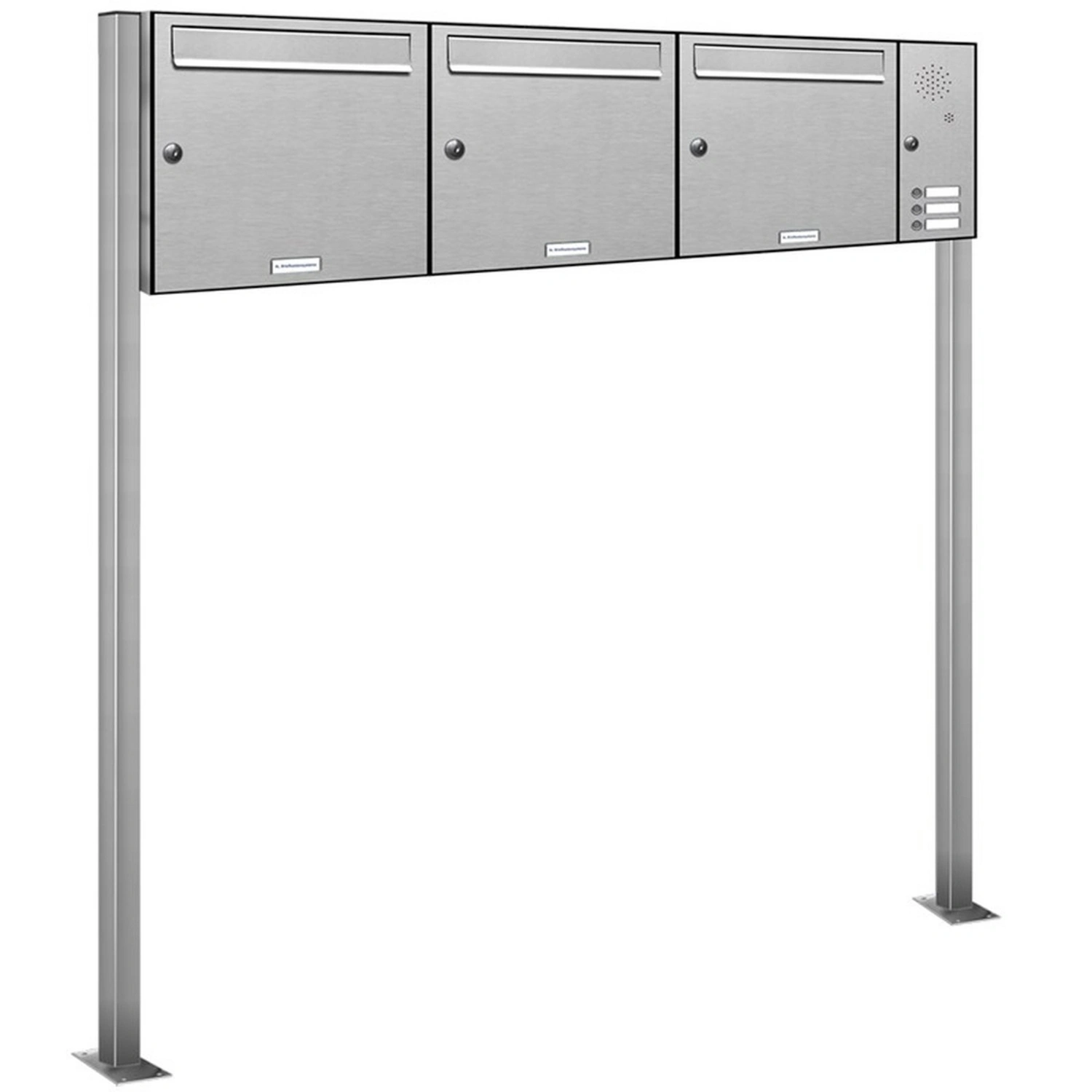 Briefkasten, Parteien: 3, Freistehend, BxHxT: 153,18 x 150,0 x 11,6 cm