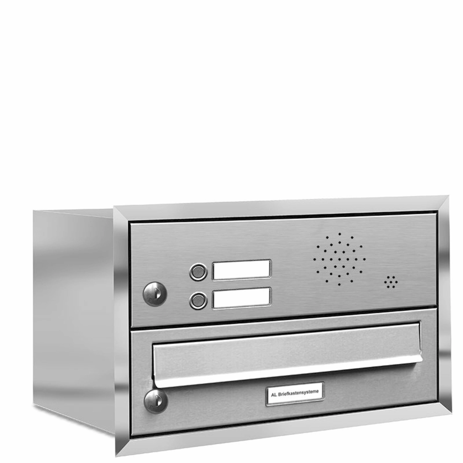 Briefkasten, Parteien: 1, Unterputzmontage, BxHxT: 42,5 x 27,0 x 27,5 cm
