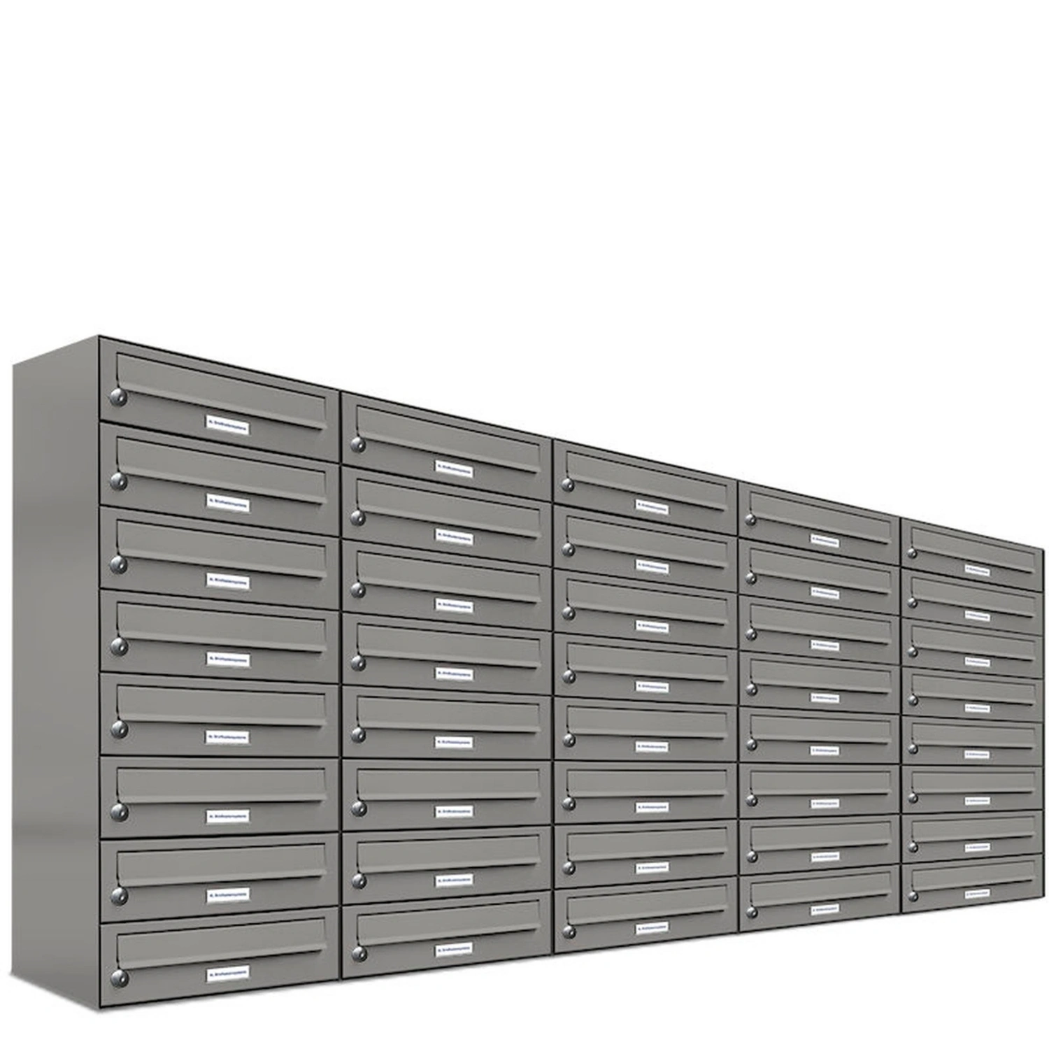 Briefkasten, Parteien: 40, Aufputzmontage, BxHxT: 153,449 x 92,0 x 27,5 cm