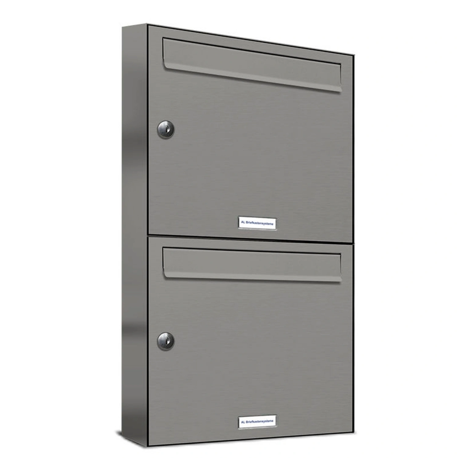 Briefkasten, Parteien: 2, Aufputzmontage, BxHxT: 153,465 x 68,4 x 11,6 cm