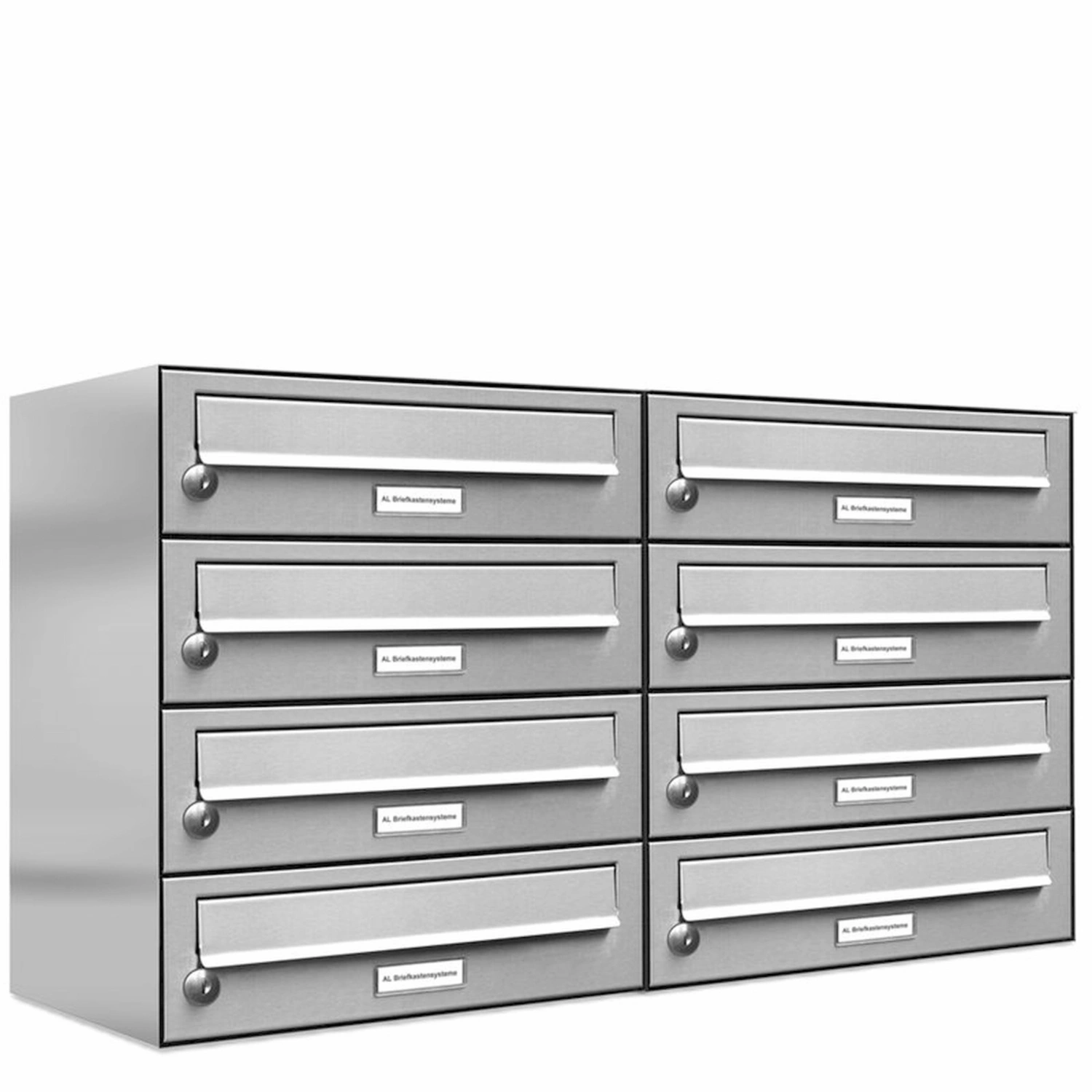 Briefkasten, Parteien: 8, Aufputzmontage, BxHxT: 76,6 x 46 x 27,5 cm
