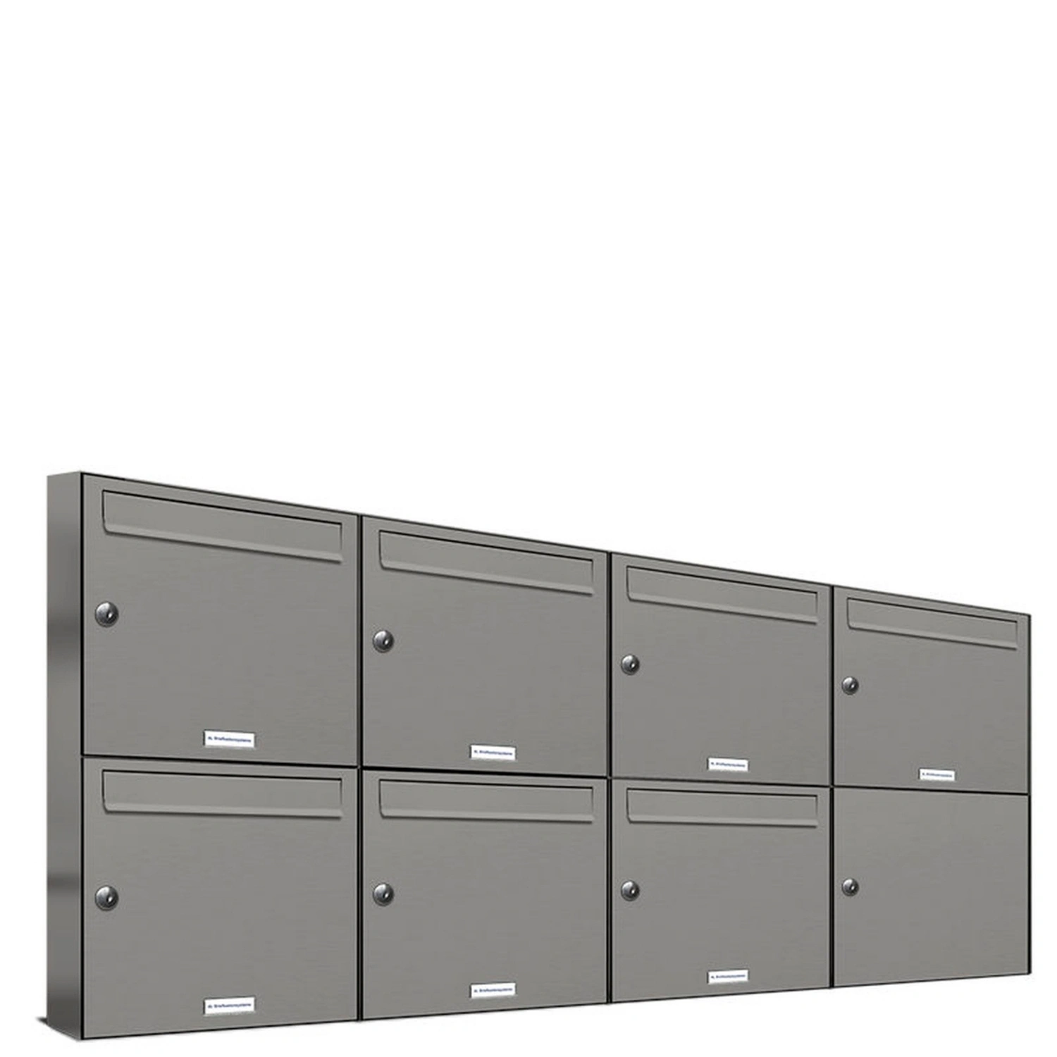 Briefkasten, Parteien: 7, Aufputzmontage, BxHxT: 153,85 x 68,4 x 11,6 cm