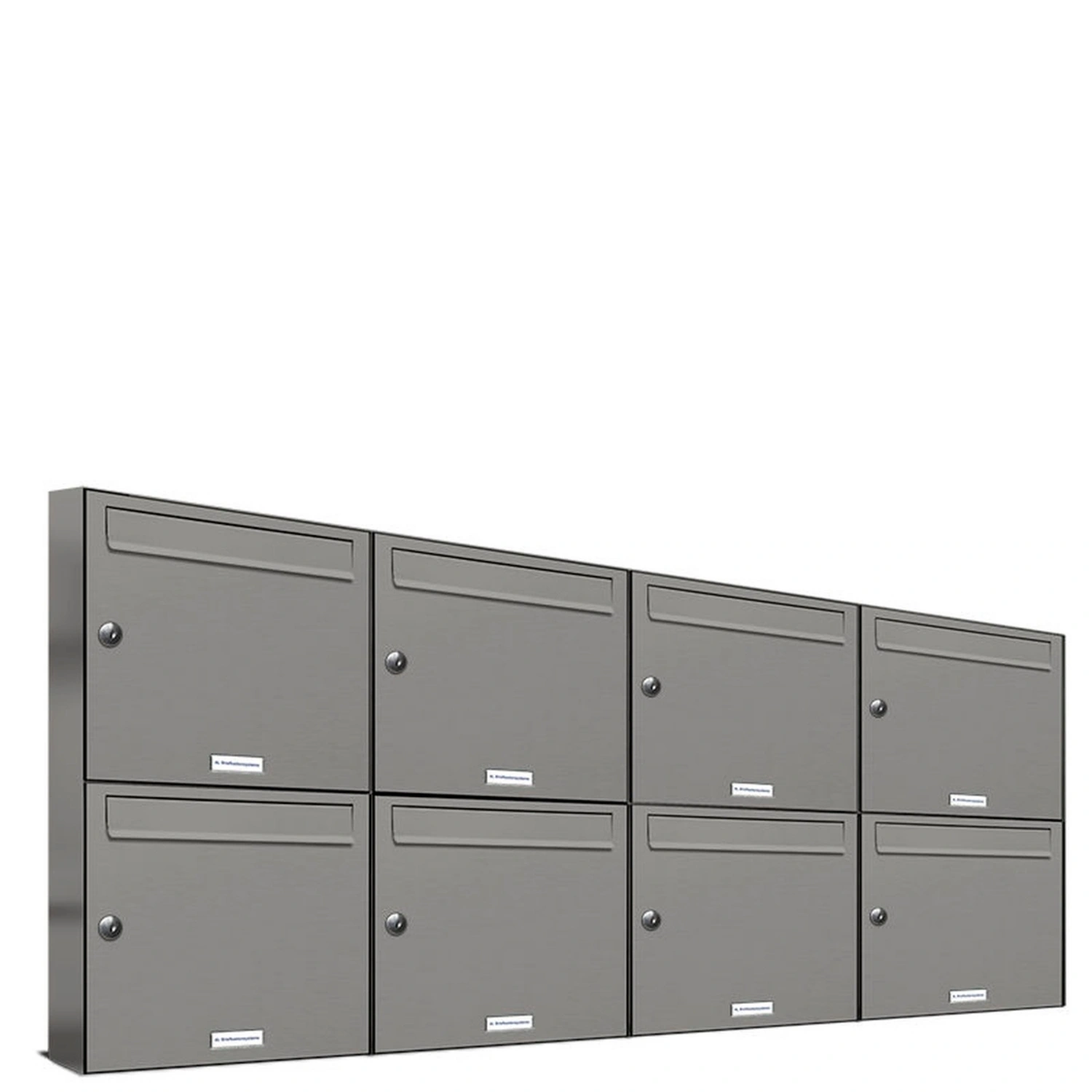 Briefkasten, Parteien: 8, Aufputzmontage, BxHxT: 153,476 x 68,4 x 11,6 cm