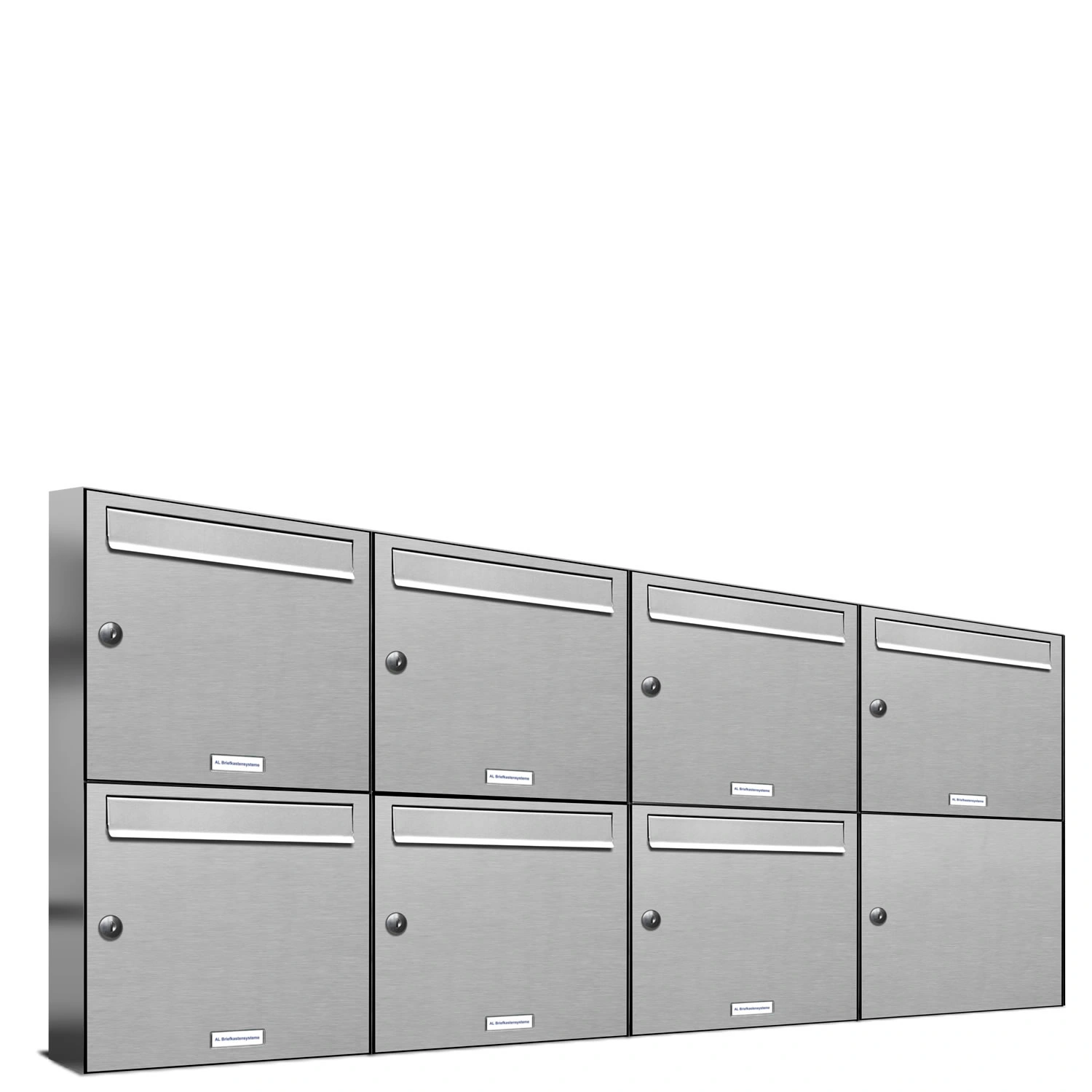 Briefkasten, Parteien: 7, Aufputzmontage, BxHxT: 153,523 x 68,4 x 11,6 cm