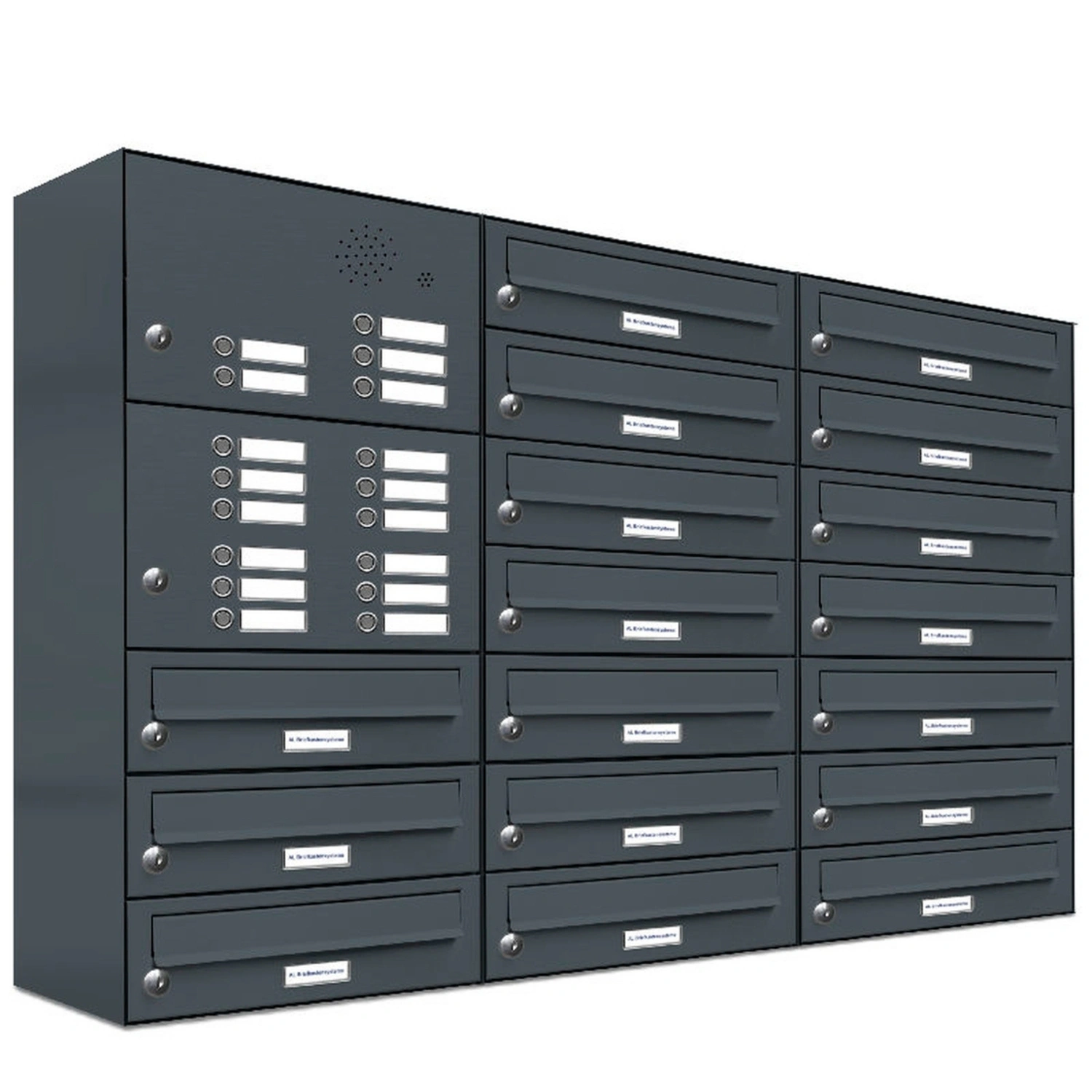 Briefkasten, Parteien: 17, BxHxT: 115,9 x 80,5 x 27,5 cm