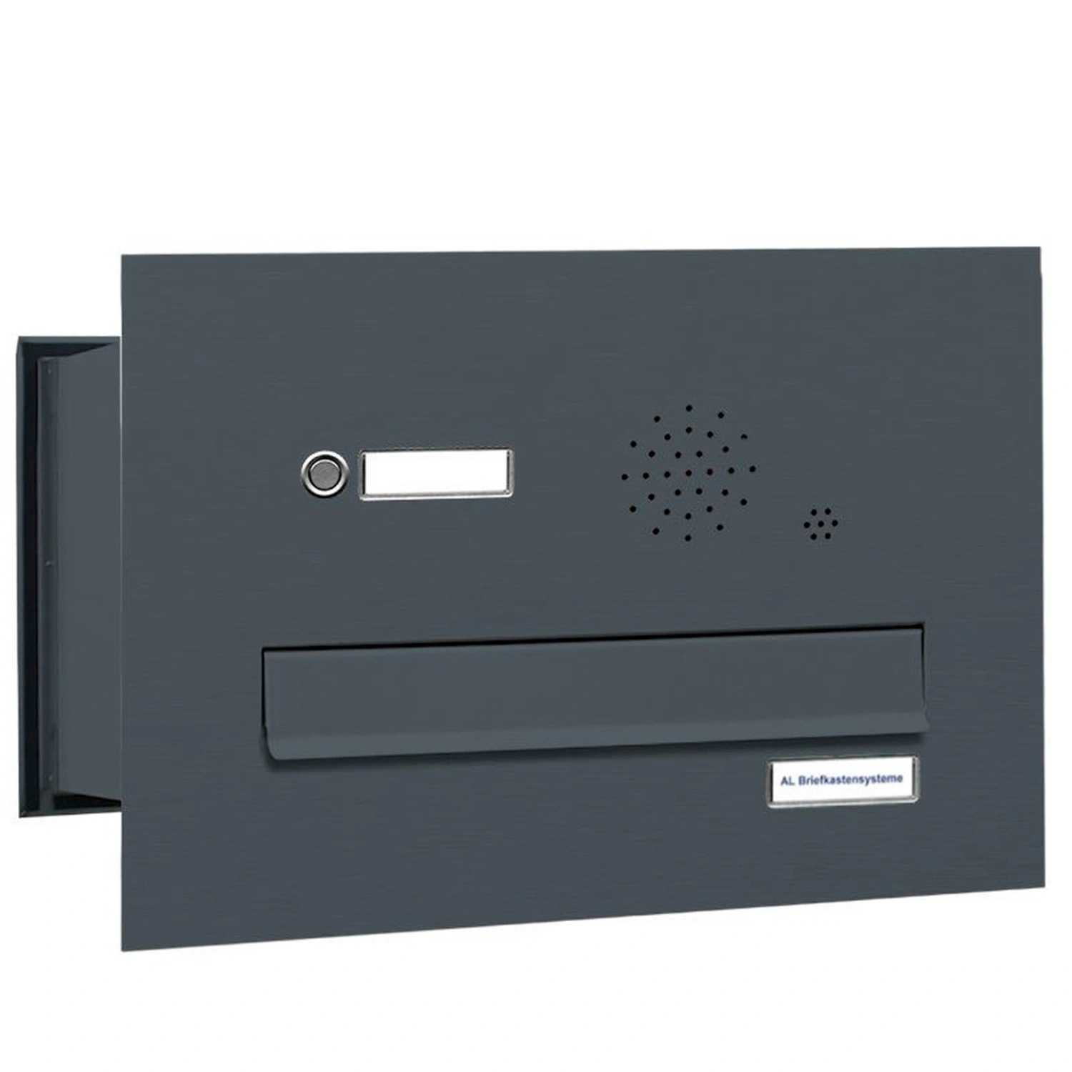 Briefkasten, Parteien: 1, Mauerdurchwurf, BxHxT: 38,5 x 23 x 48,0 cm