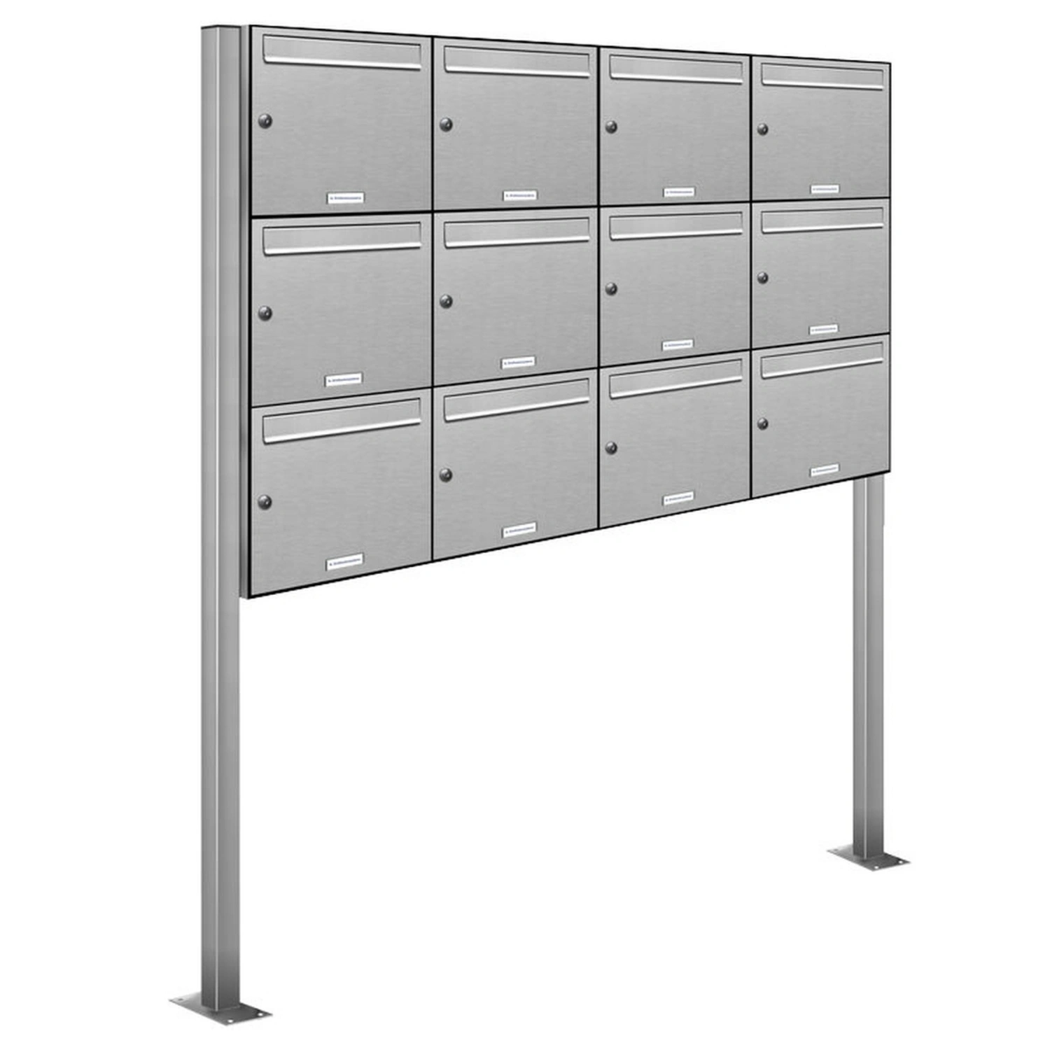 Briefkasten, Parteien: 12, BxHxT: 161,2 x 170 x 11,6 cm