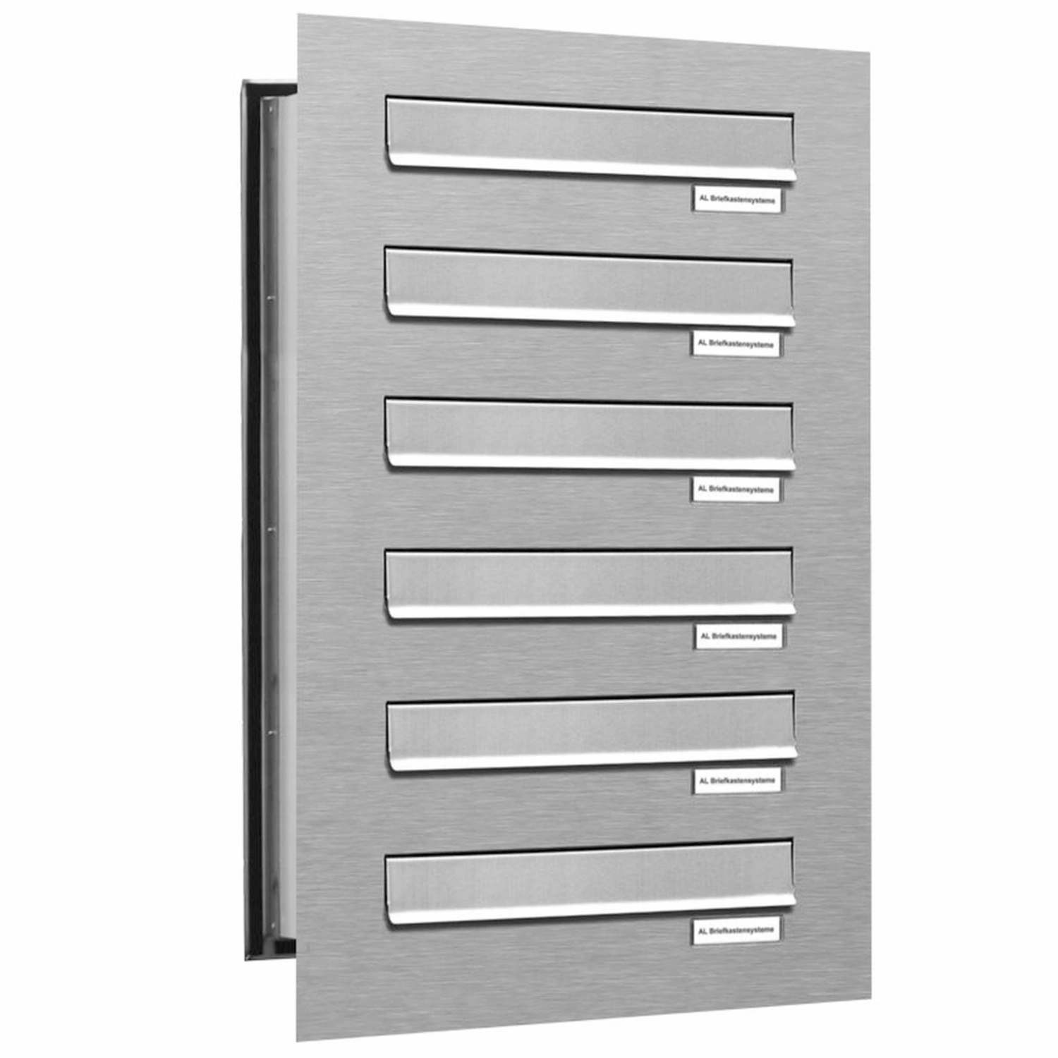 Briefkasten, Parteien: 6, Mauerdurchwurf, BxHxT: 38,5 x 69 x 48,0 cm