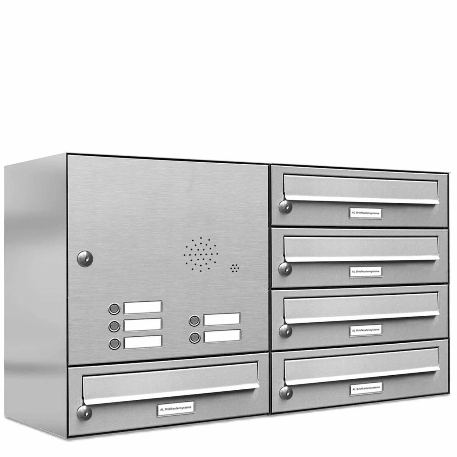 Briefkasten, Parteien: 5, Aufputzmontage, BxHxT: 76,6 x 46 x 27,5 cm