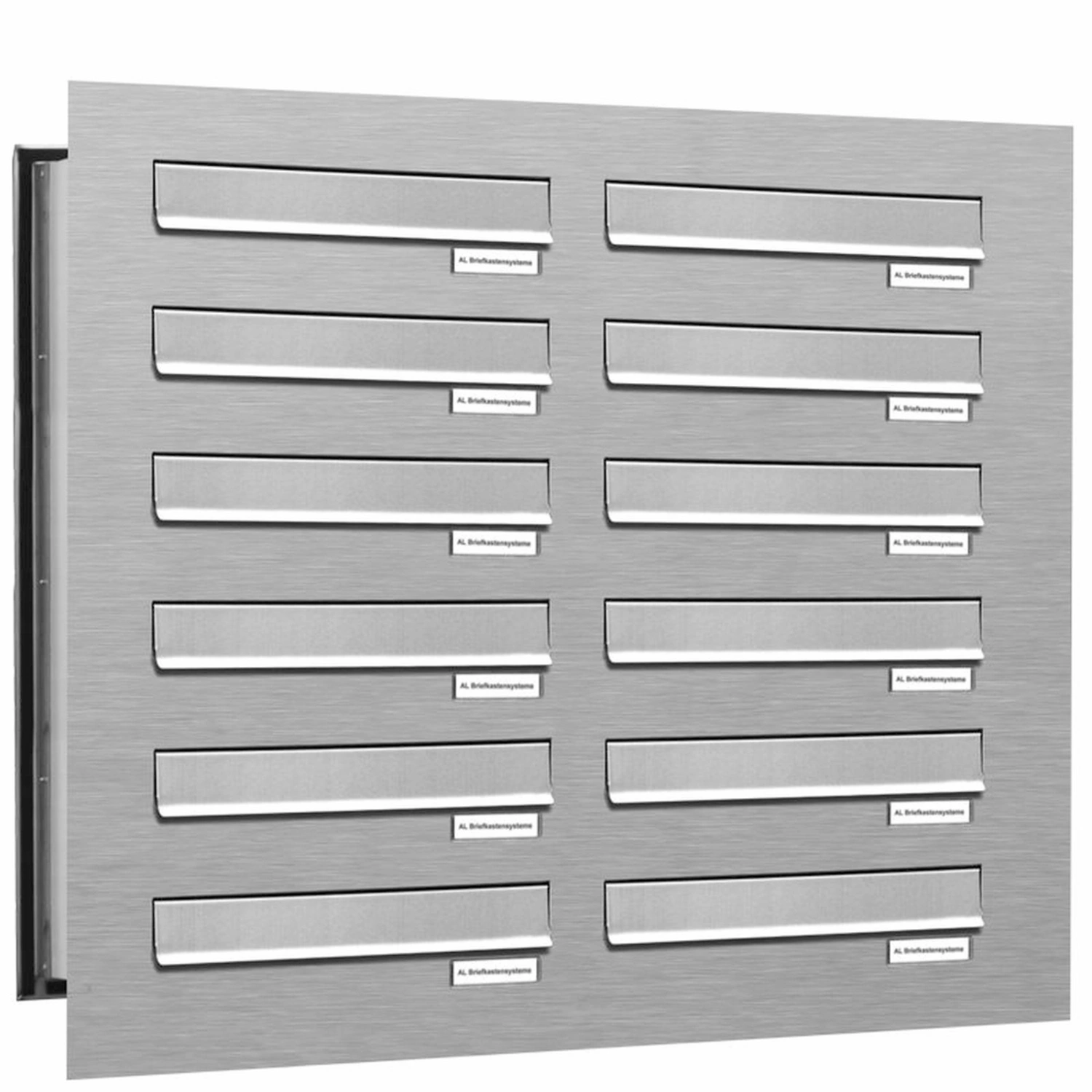 Briefkasten, Parteien: 12, Mauerdurchwurf, BxHxT: 153,421 x 69,0 x 48,0 cm