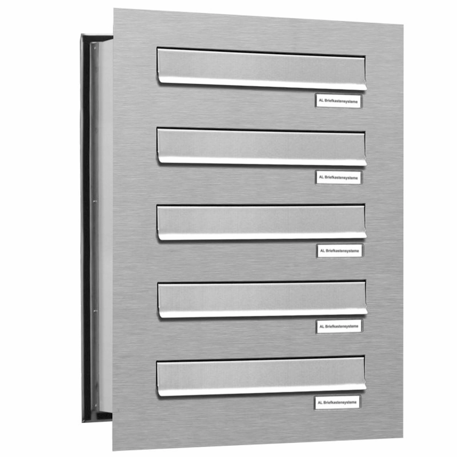 Briefkasten, Parteien: 5, Mauerdurchwurf, BxHxT: 153,383 x 57,5 x 48,0 cm