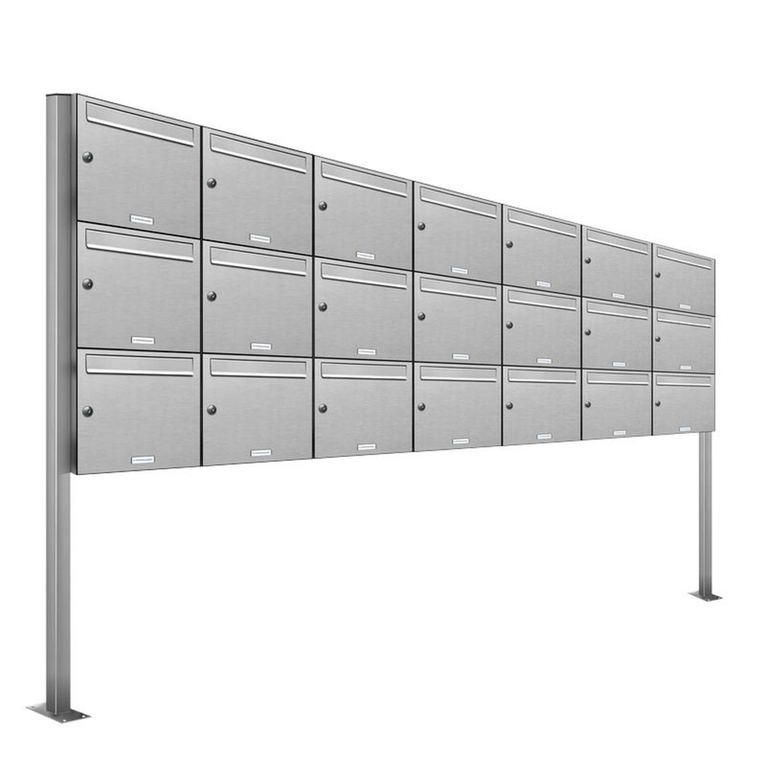 Briefkasten, Parteien: 21, Freistehend, BxHxT: 276,1 x 170 x 11,6 cm