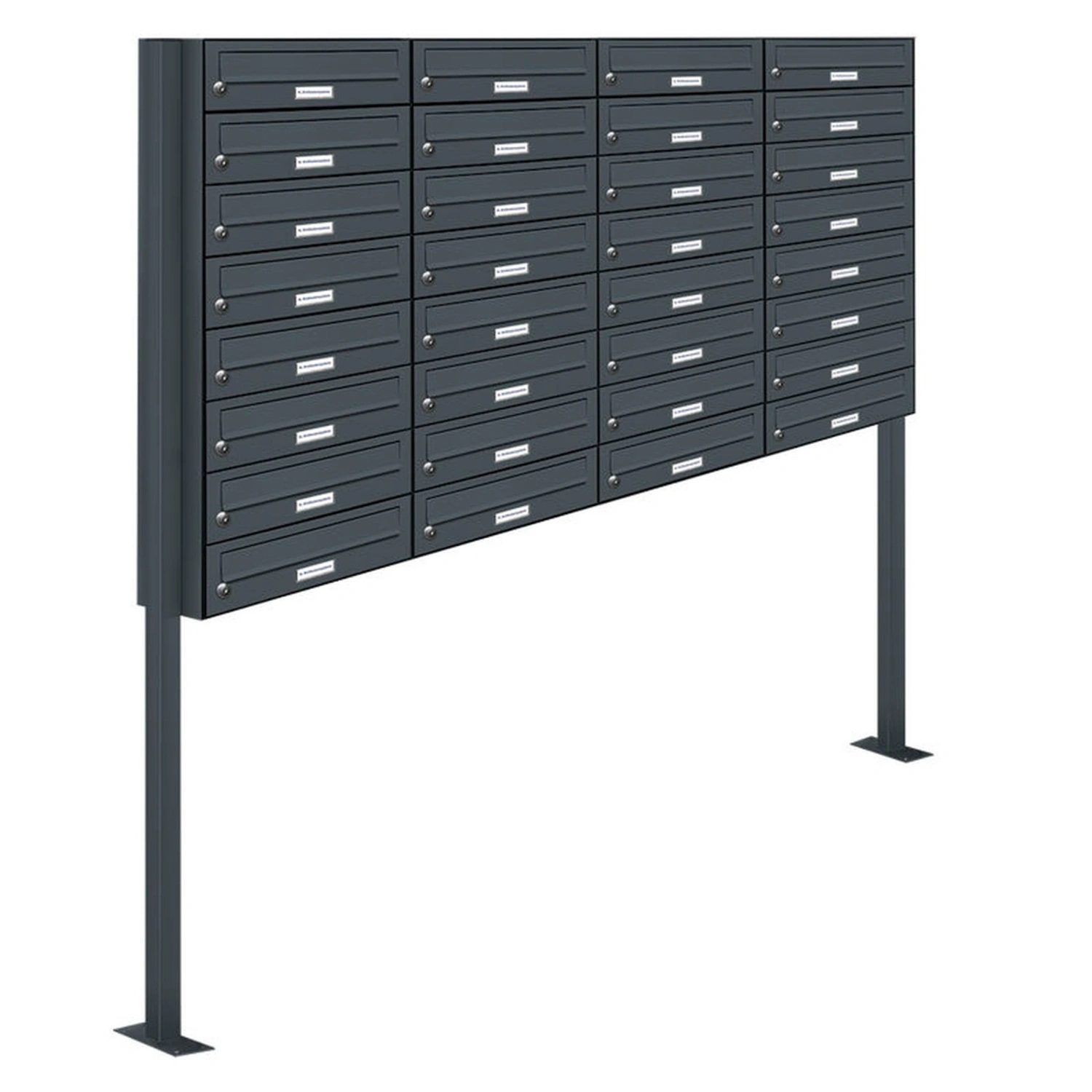 Briefkasten, Parteien: 32, Freistehend, BxHxT: 153,173 x 170,0 x 27,5 cm