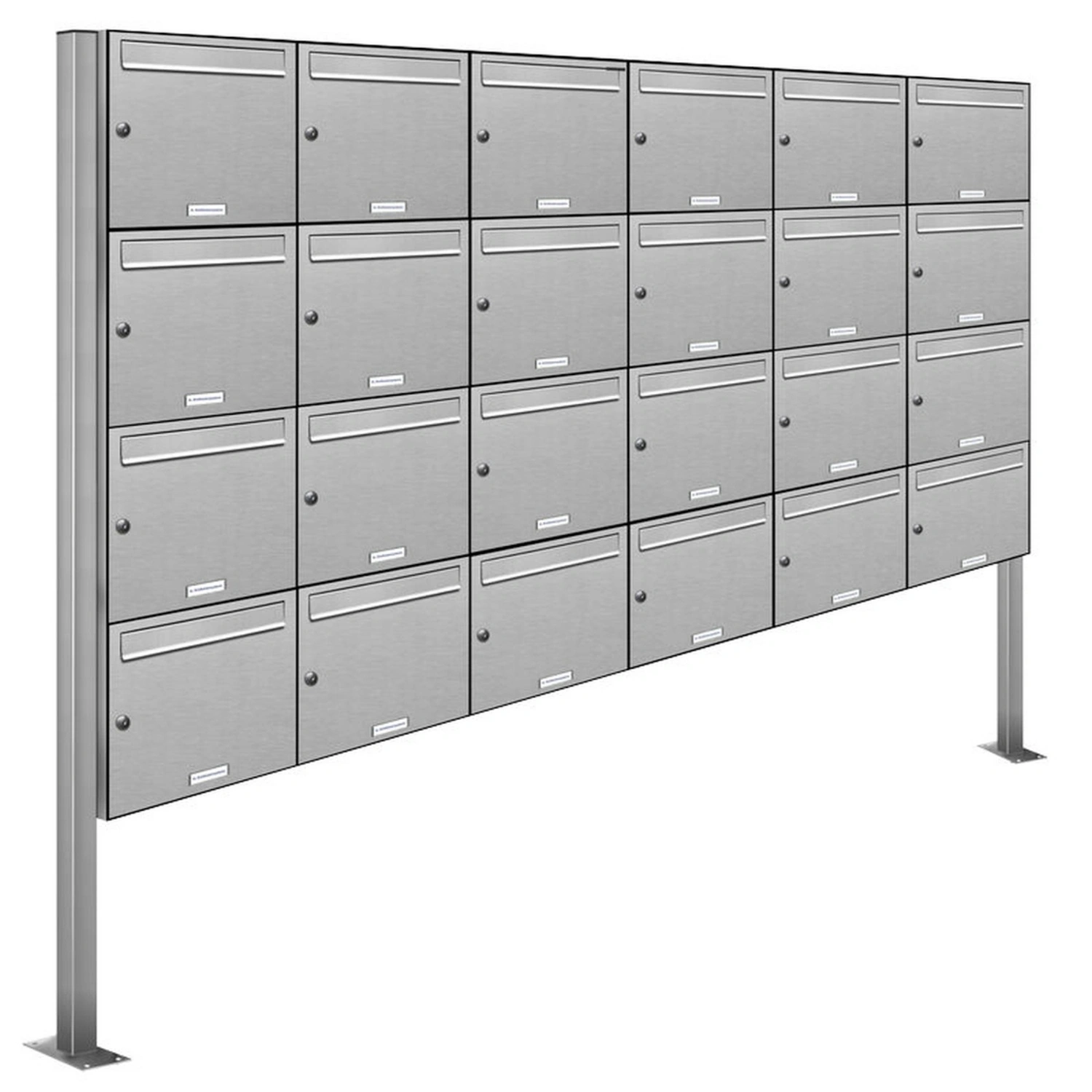 Briefkasten, Parteien: 24, Freistehend, BxHxT: 237,8 x 170 x 11,6 cm