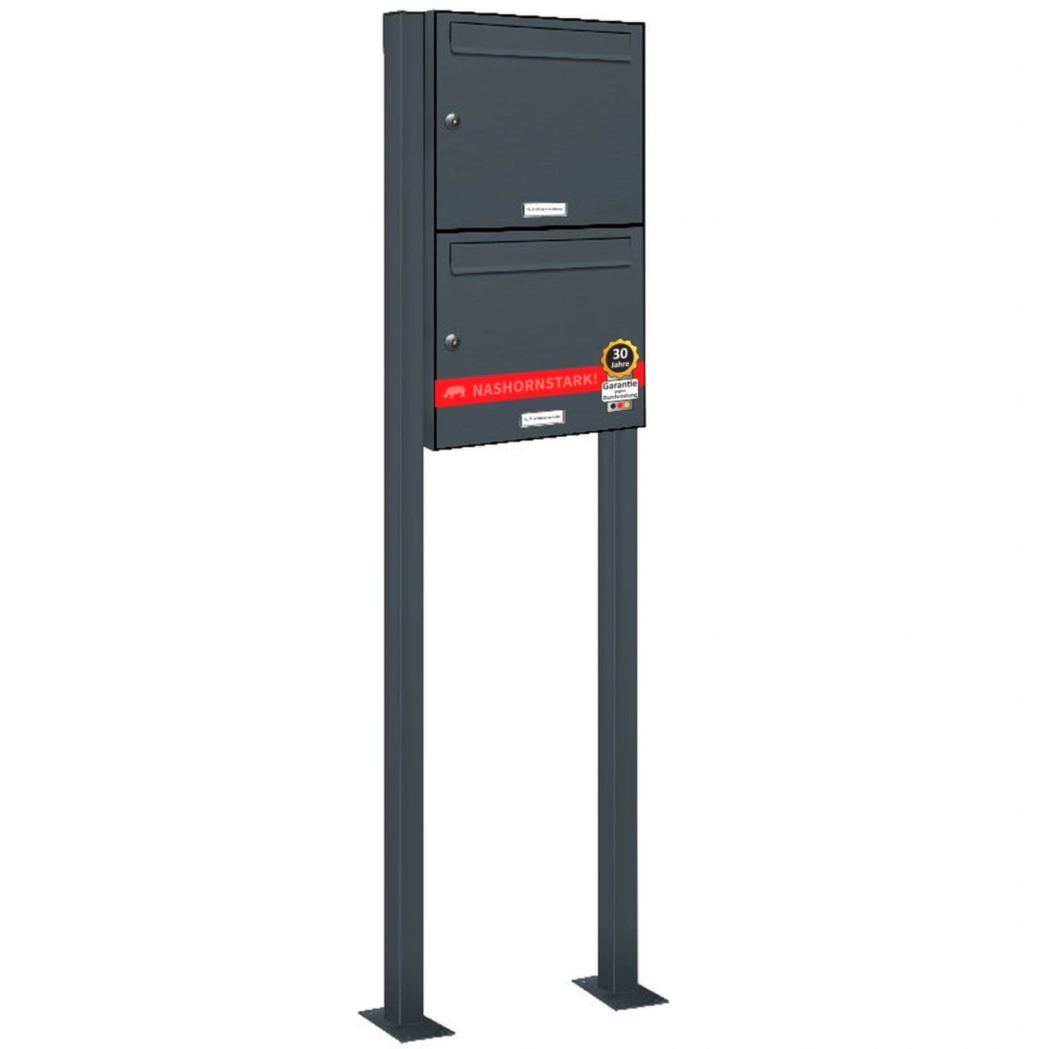 Briefkasten, Parteien: 2, Freistehend, BxHxT: 153,84 x 150,0 x 11,6 cm
