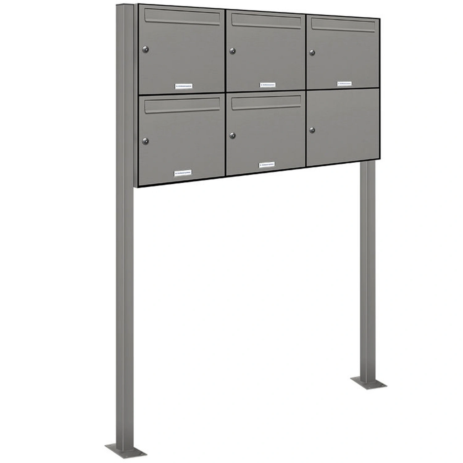 Briefkasten, Parteien: 5, Freistehend, BxHxT: 122,9 x 150 x 11,6 cm