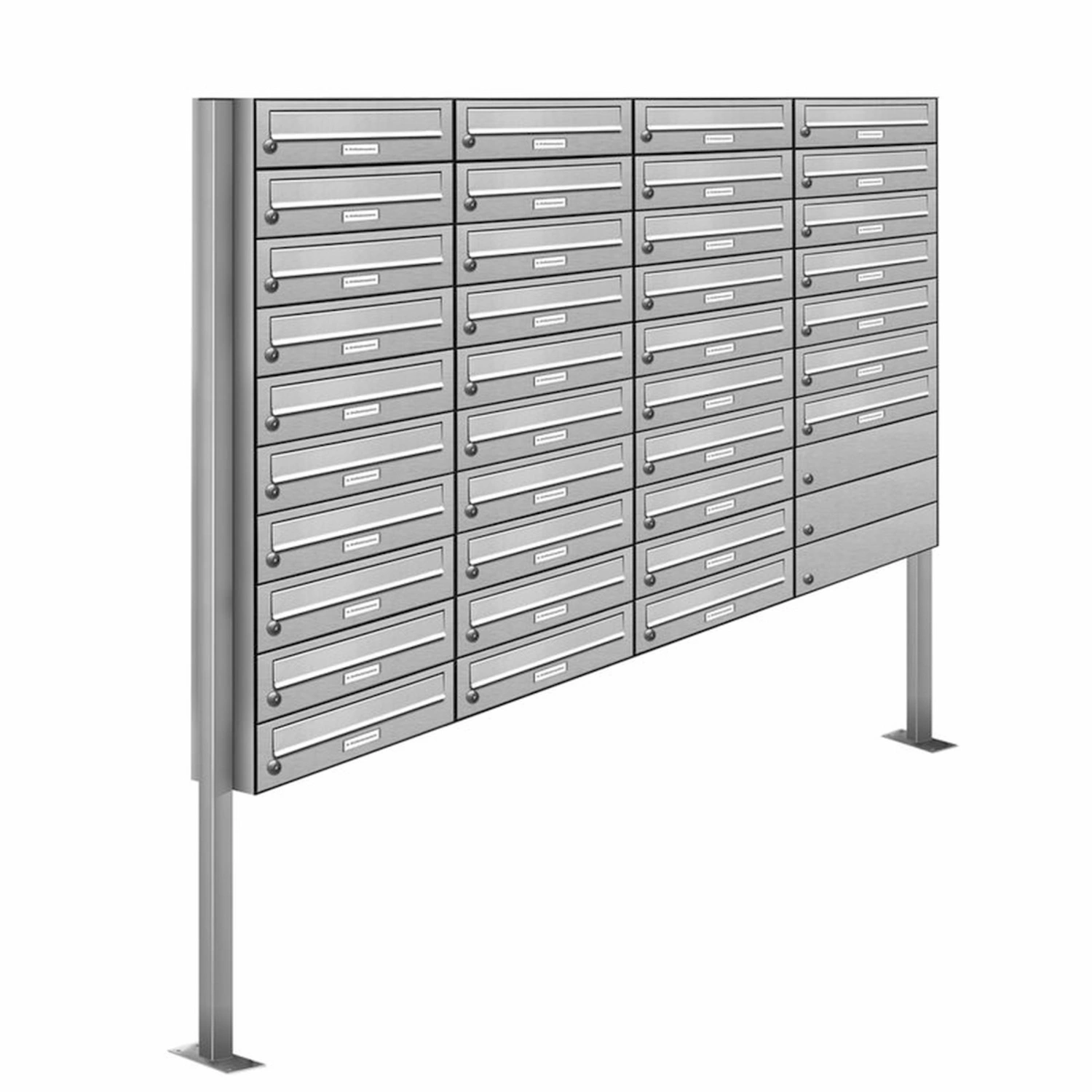 Briefkasten, Parteien: 37, Freistehend, BxHxT: 153,136 x 170,0 x 27,5 cm