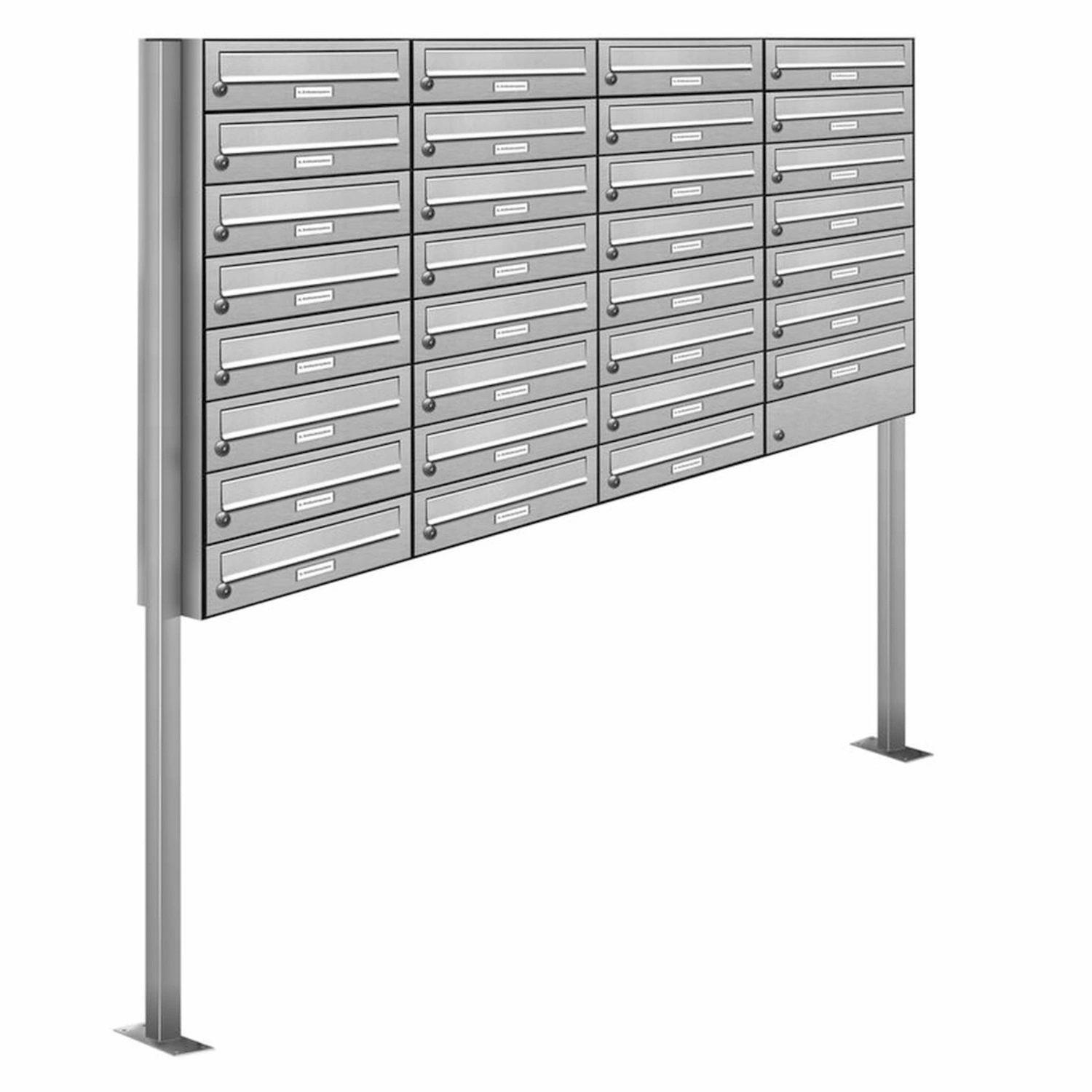 Briefkasten, Parteien: 31, Freistehend, BxHxT: 153,534 x 170,0 x 27,5 cm