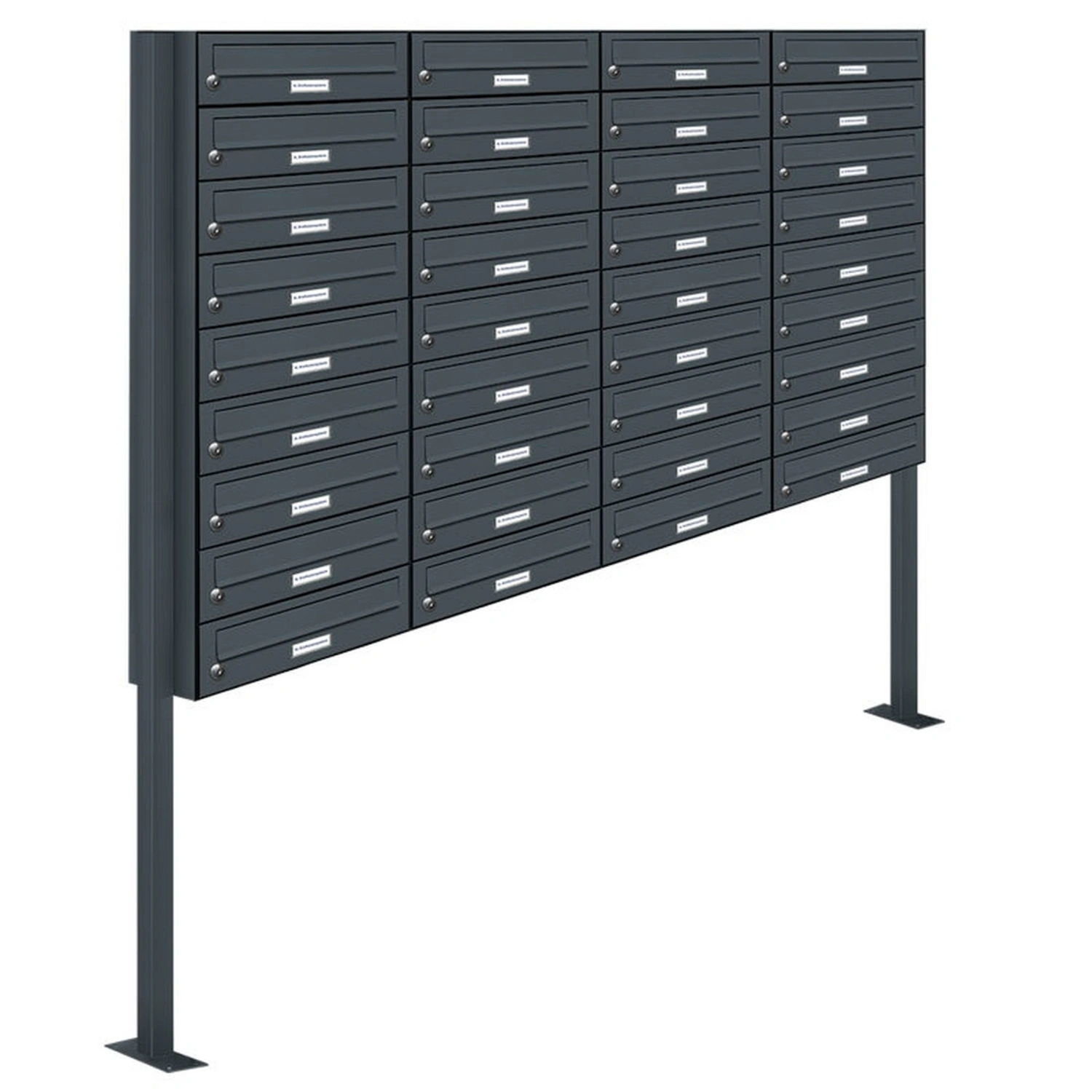 Briefkasten, Parteien: 36, Freistehend, BxHxT: 161,2 x 170 x 27,5 cm