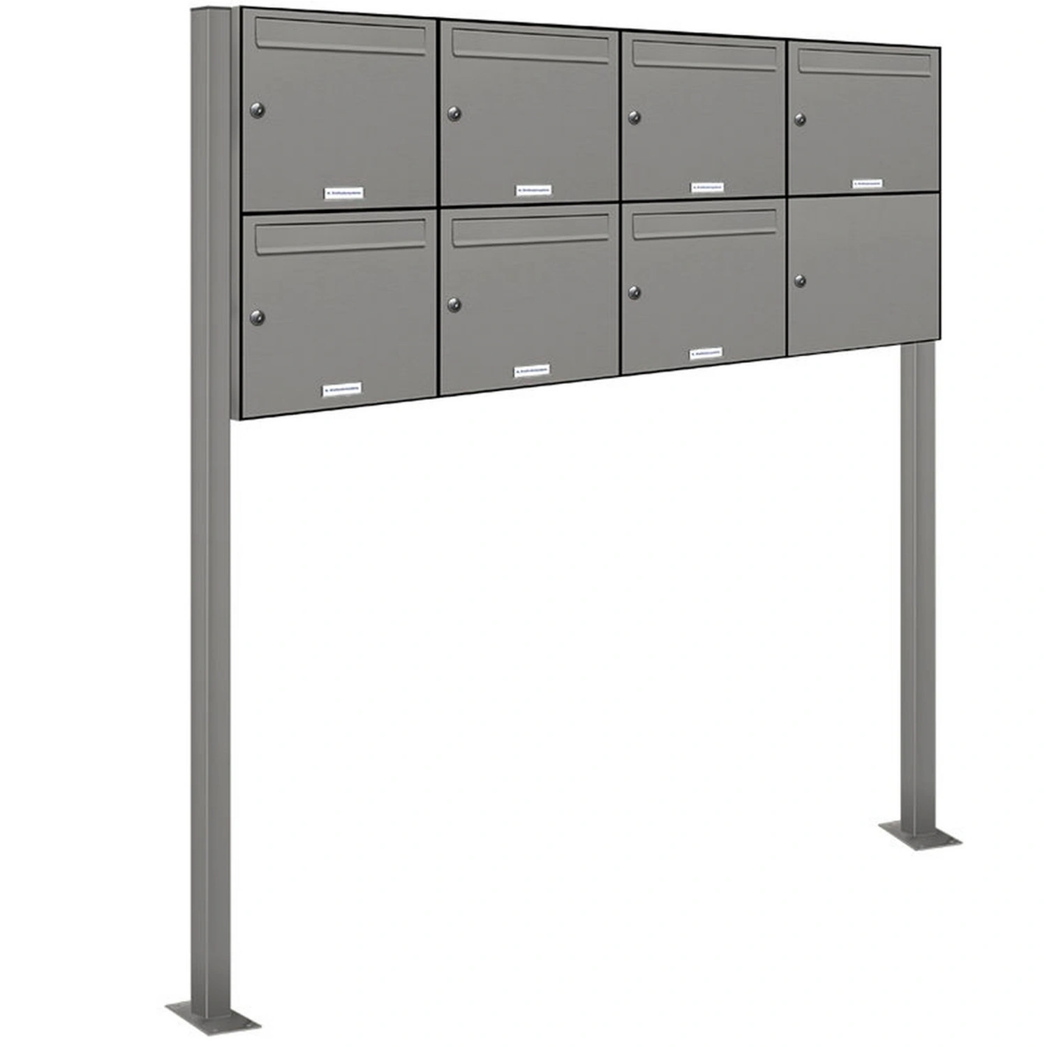 Briefkasten, Parteien: 7, Freistehend, BxHxT: 153,135 x 150,0 x 11,6 cm