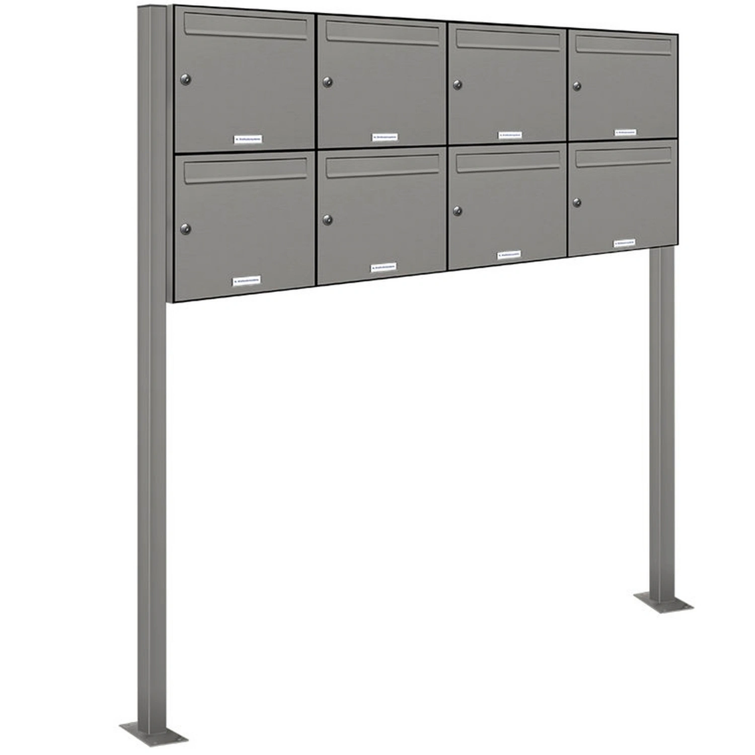 Briefkasten, Parteien: 8, Freistehend, BxHxT: 153,444 x 150,0 x 11,6 cm