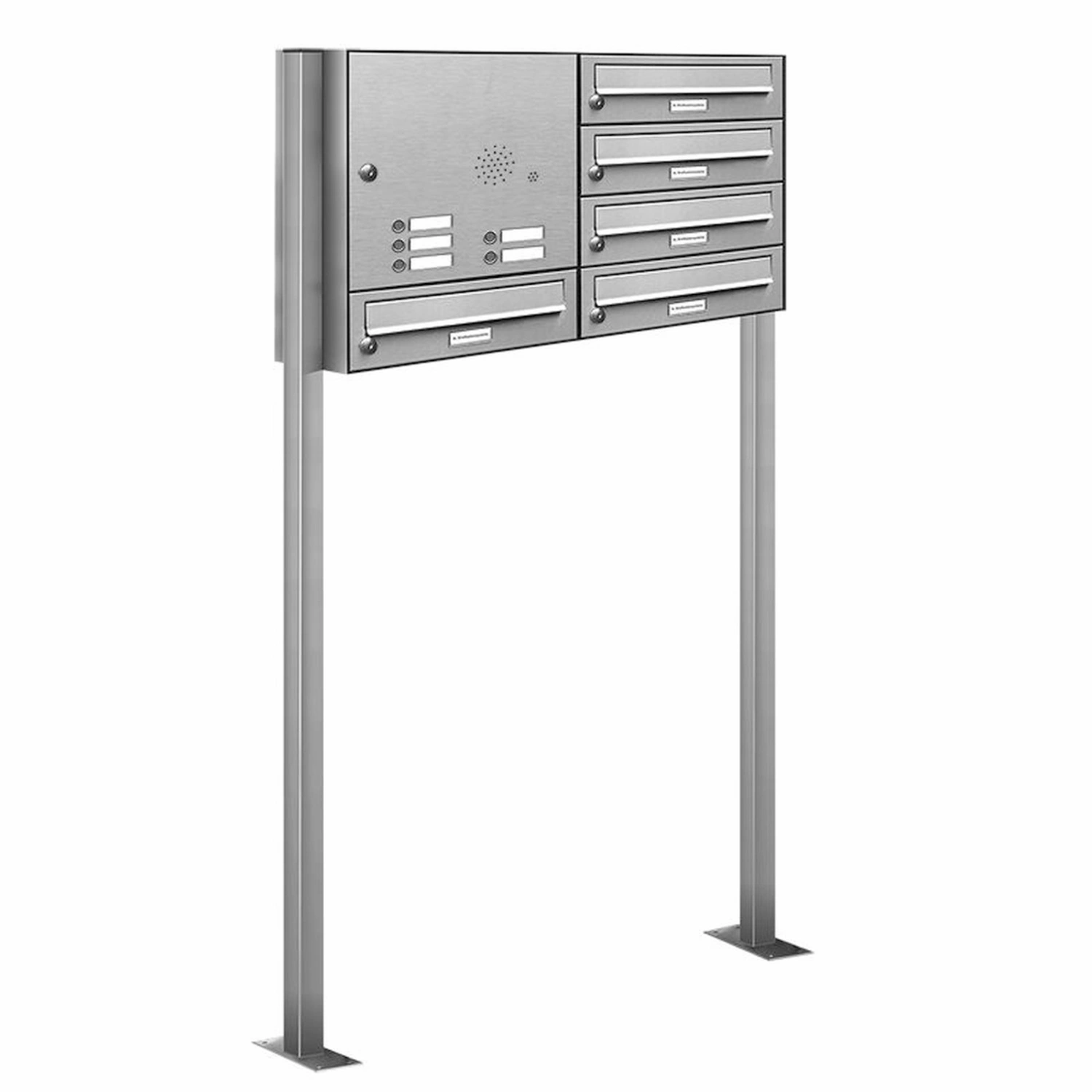 Briefkasten, Parteien: 5, Freistehend, BxHxT: 84,6 x 150 x 27,5 cm