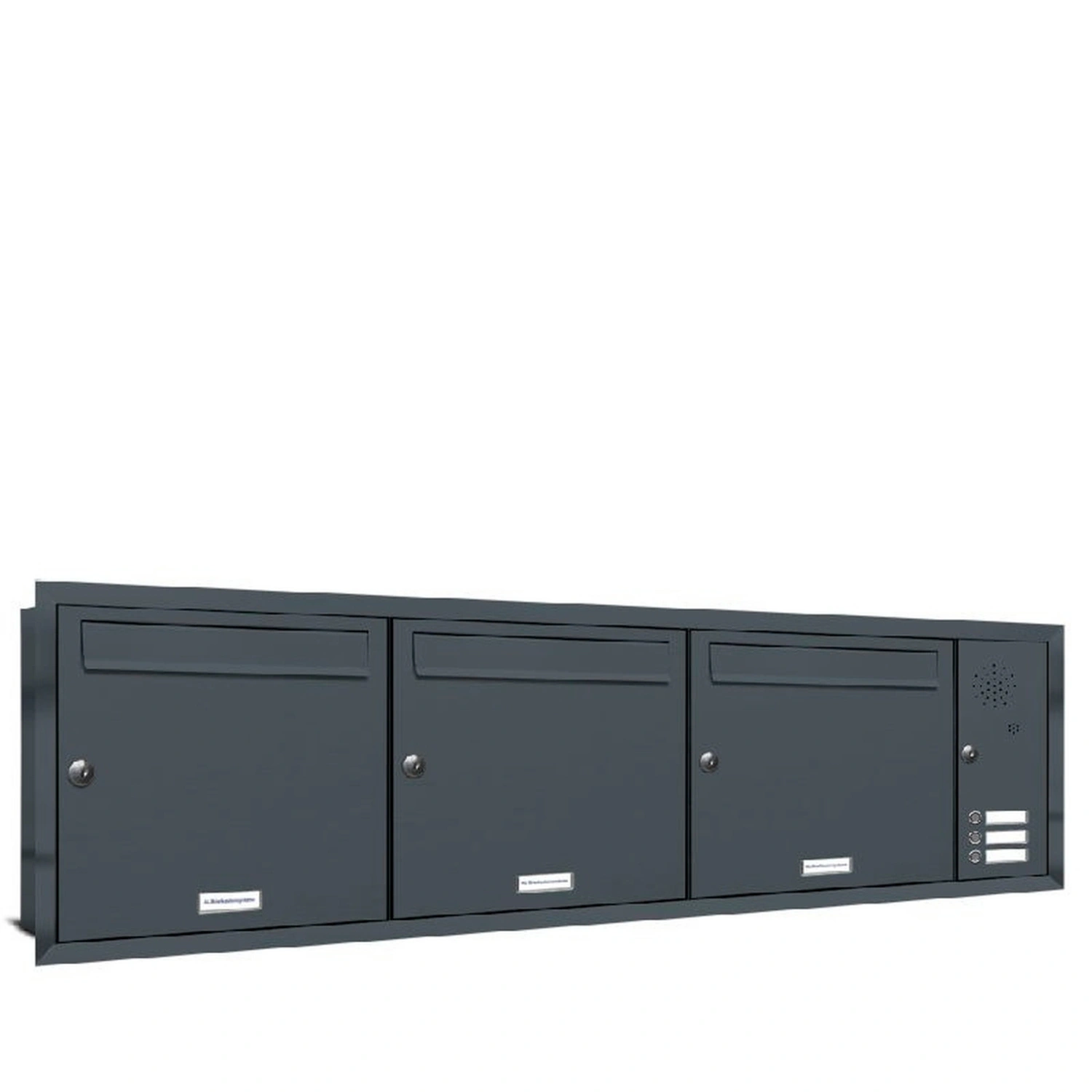 Briefkasten, Parteien: 3, BxHxT: 133,7 x 38,5 x 11,6 cm