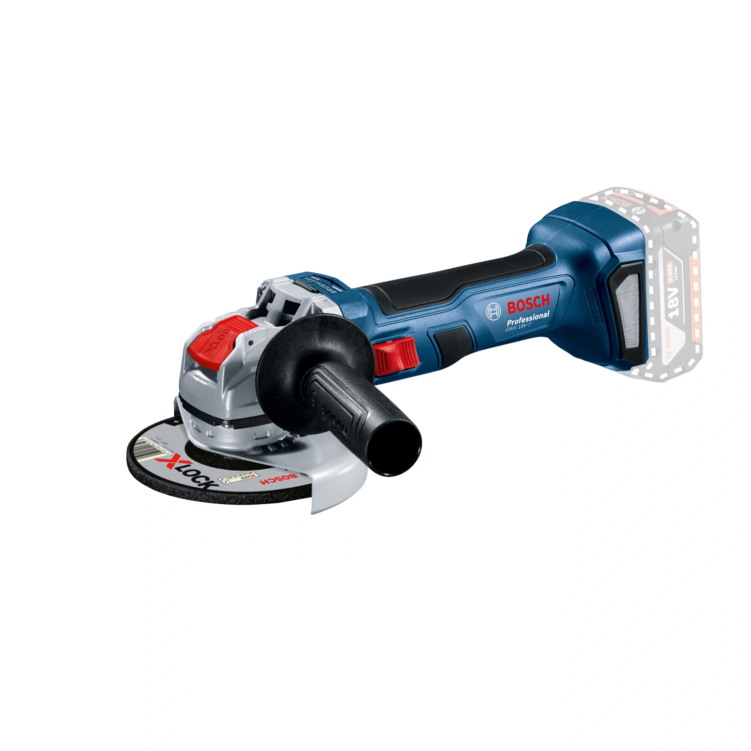 Akku-Winkelschleifer »GWX 18V-7«, 700 W, Max. Drehzahl 11000 U/min