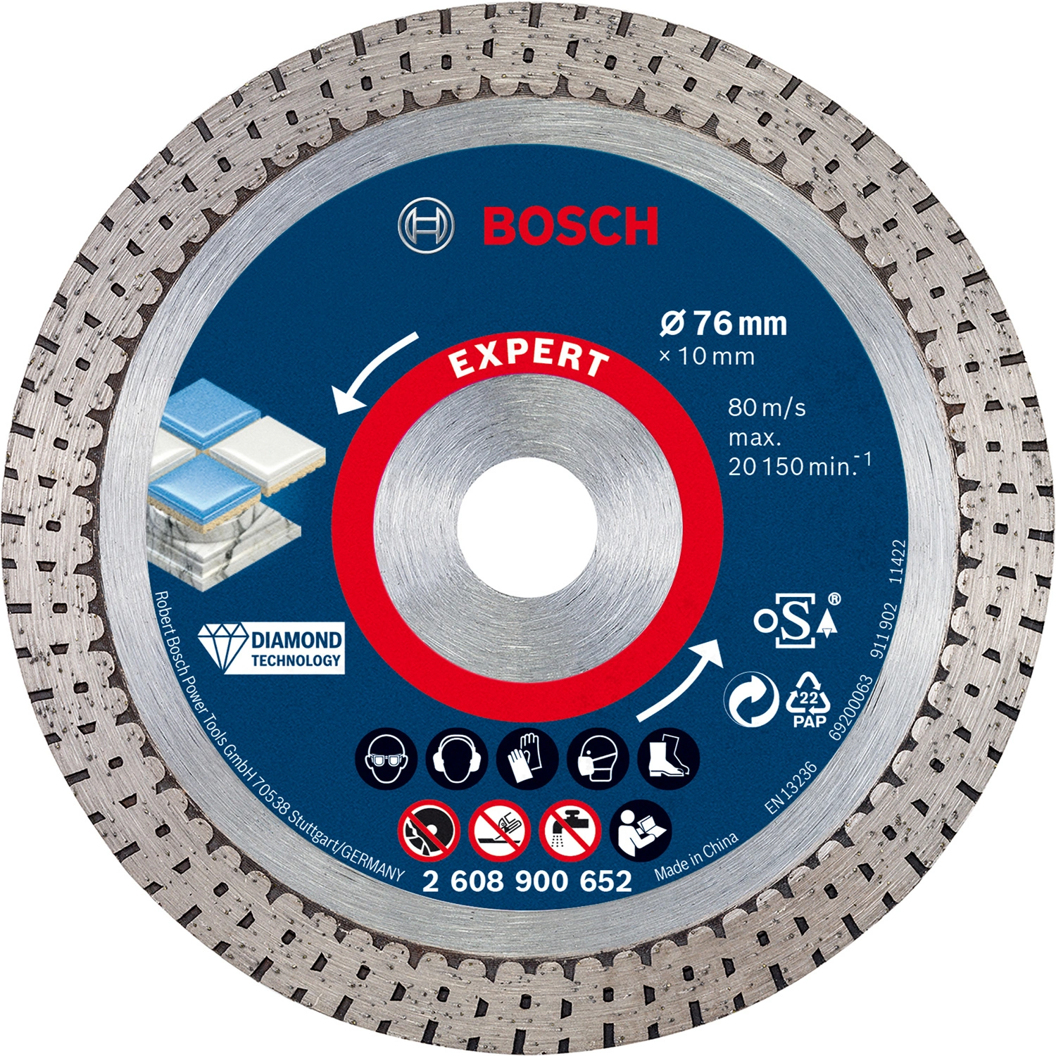 Diamanttrennscheibe »EXPERT HardCeramic«, Ø 76 mm