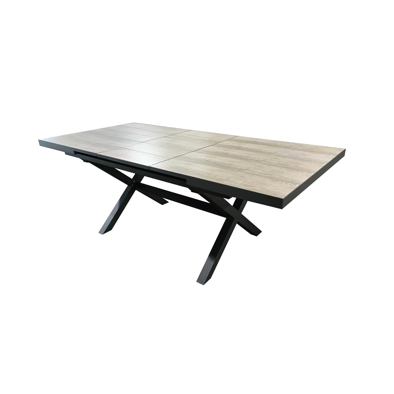 Ausziehtisch, »Sanogo«, Aluminium, LxBxH: 160/210x100x76 cm, silberfarben