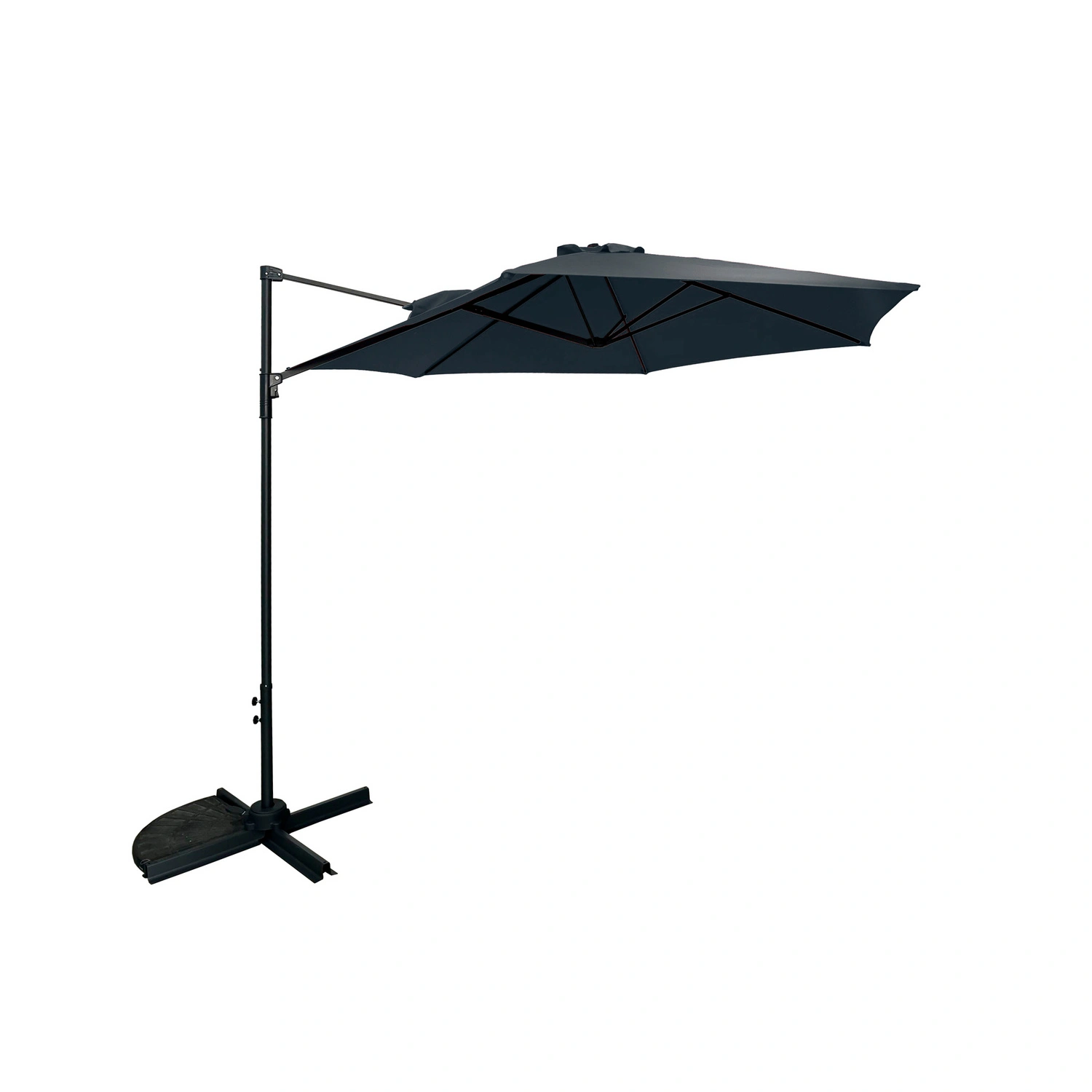 Pendelschirm, Ø 300cm, UV50+, Alu/Stahl, anthrazit