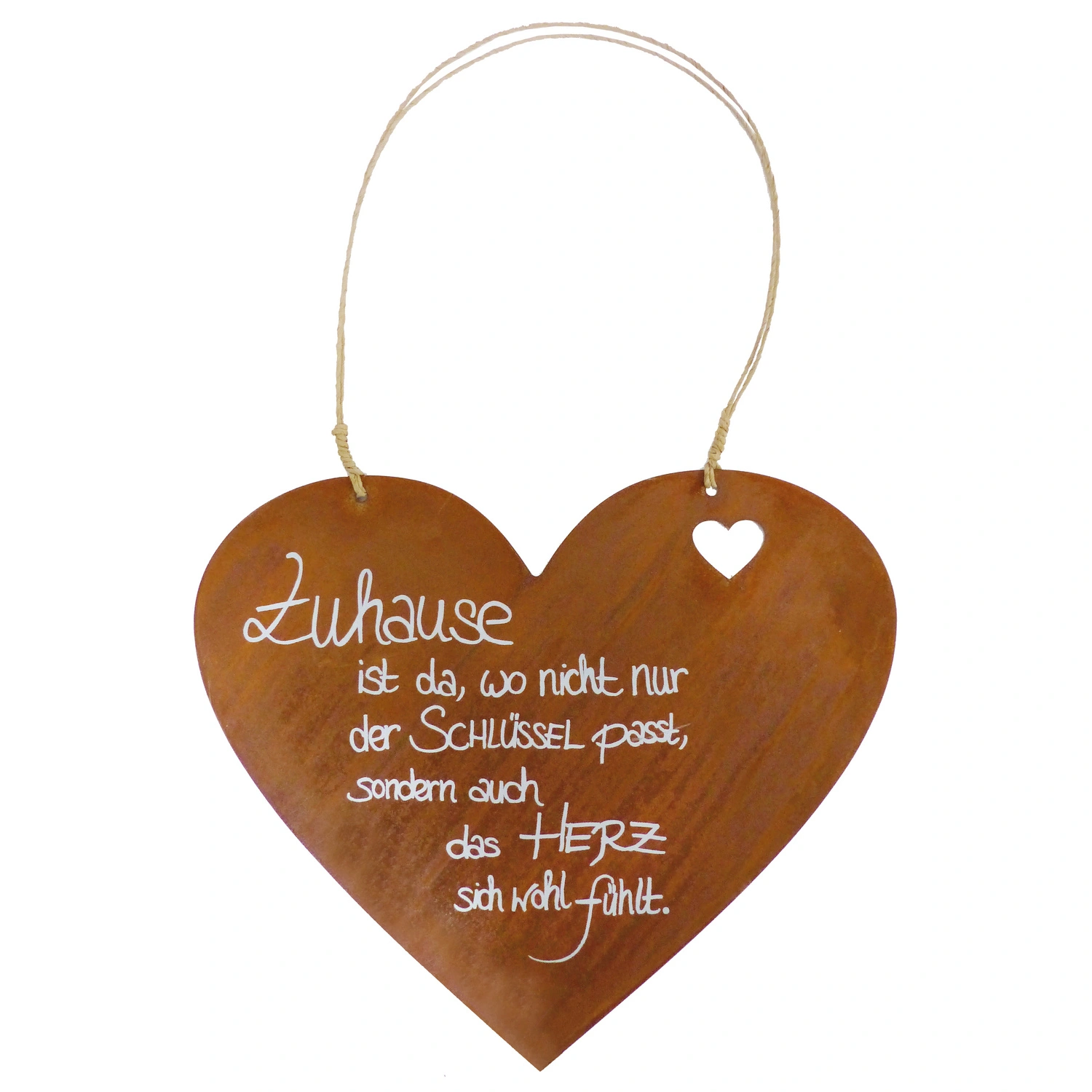 Dekoration »Herz/Schlüssel«, Tafel, BxH: 36cm x 30 cm