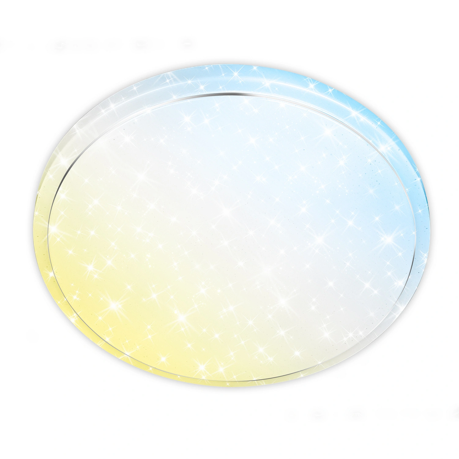 Leuchte, LED Deckenleuchte mit Sternen, 22 W, weiß matt
