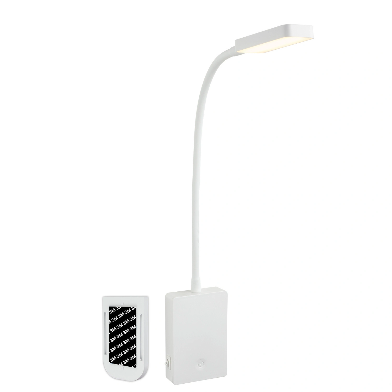 Leuchte, LED Leseleuchte, 2 W, weiß matt