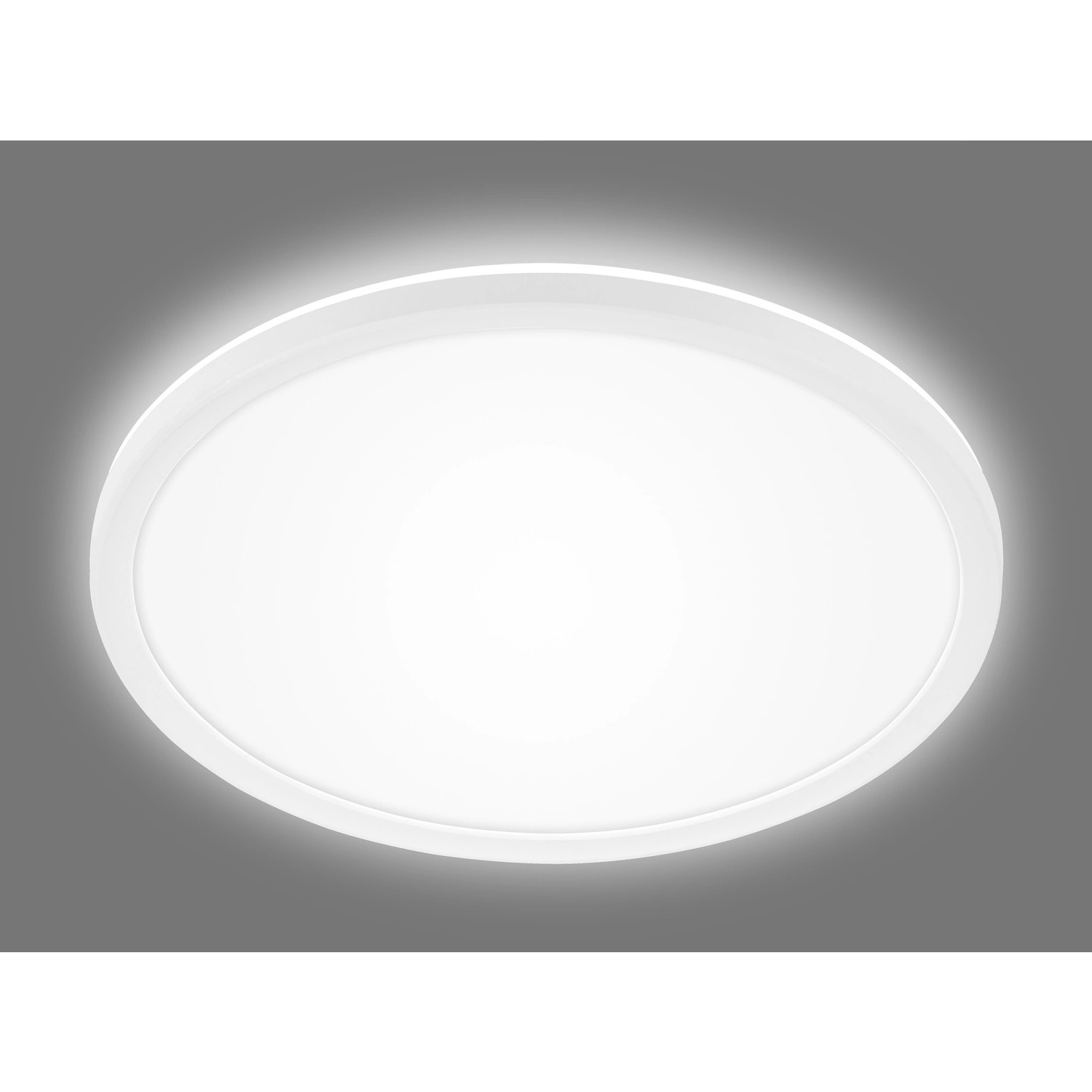 Leuchte, LED Deckenleuchte, ultraflach, 18 W, weiß matt