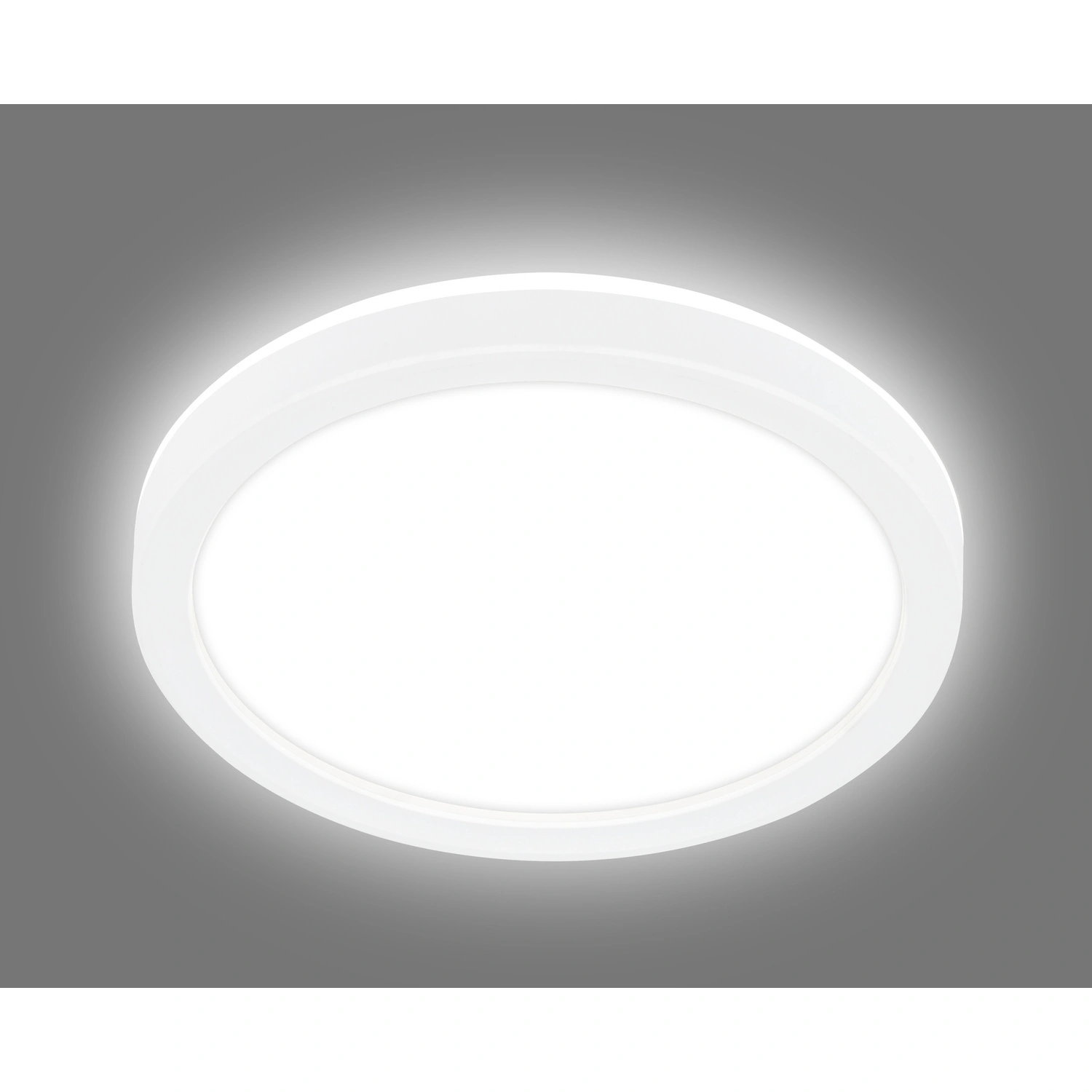 Leuchte, LED Deckenleuchte, ultraflach, 12 W, weiß