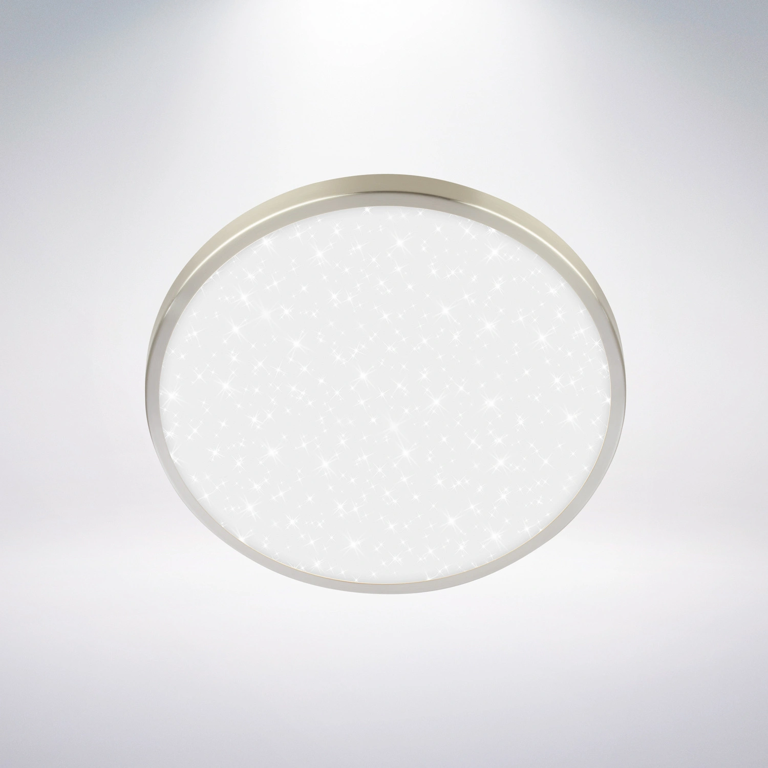 Leuchte, LED Deckenleuchte Sternencover, 12 W, matt-nickel