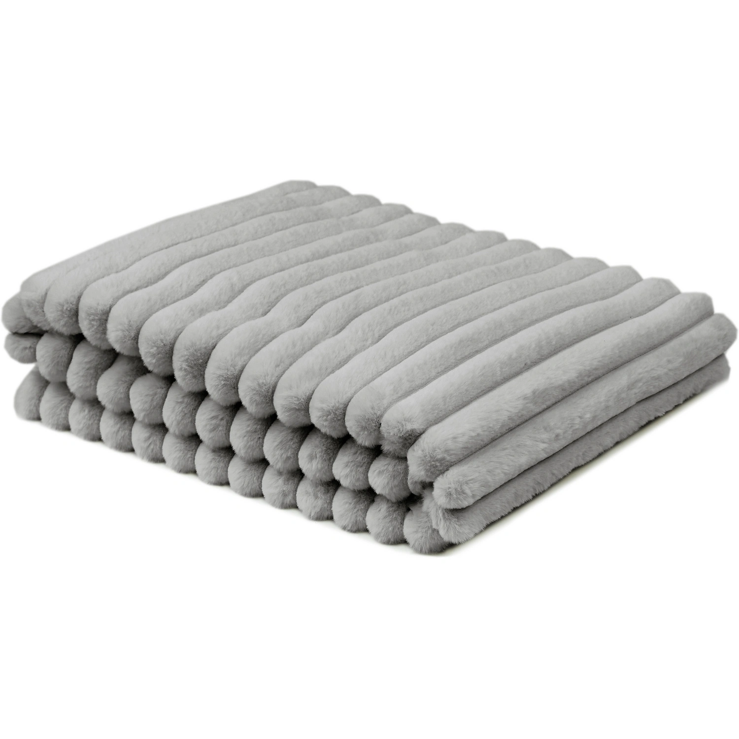 Decke »Helen«, BxL: 130 x 180 cm, Polyester, grau