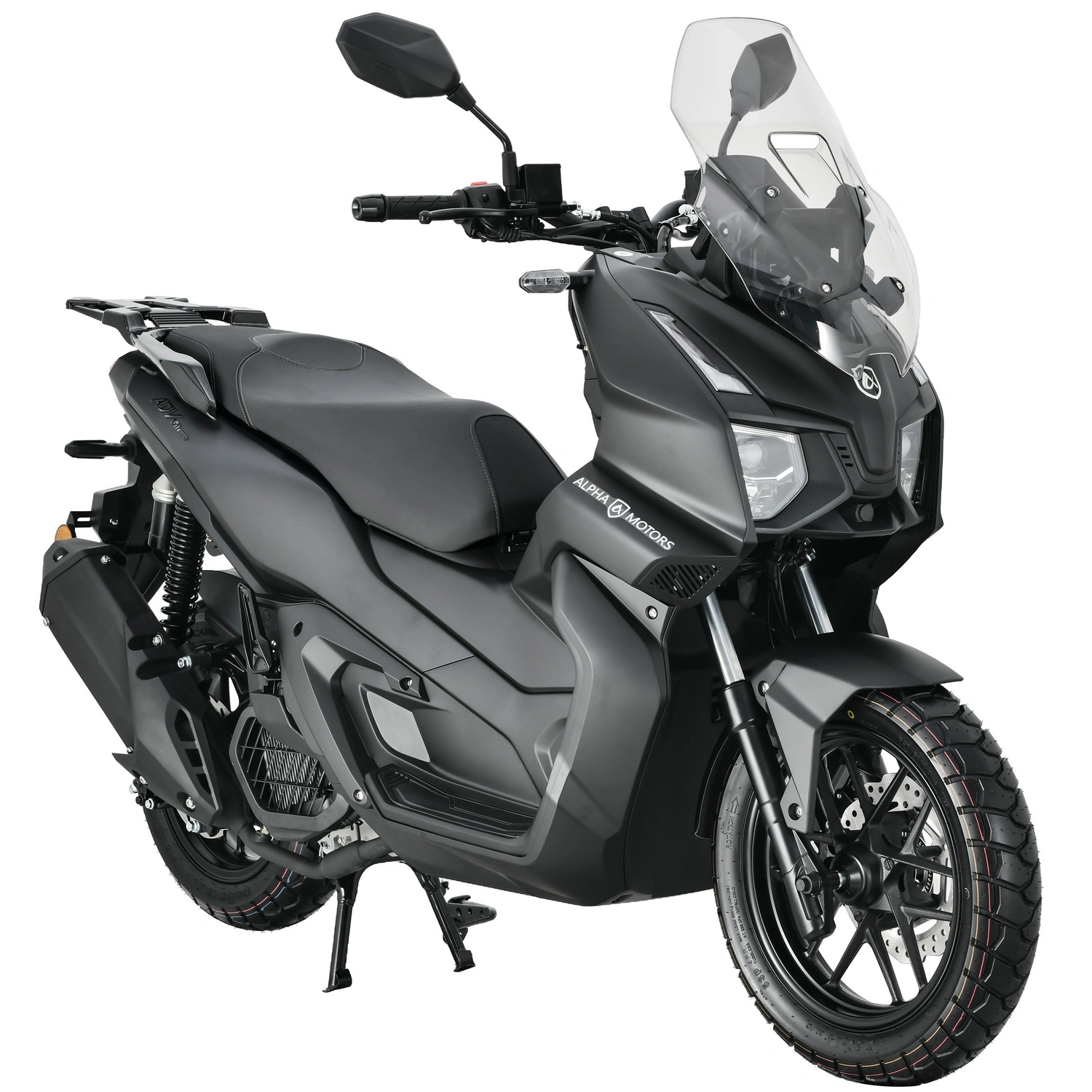 Motorroller »ADV X-treme«, 125 ccm, 85 km/h, EURO 5+, silber-schwarz, inkl. Topcase