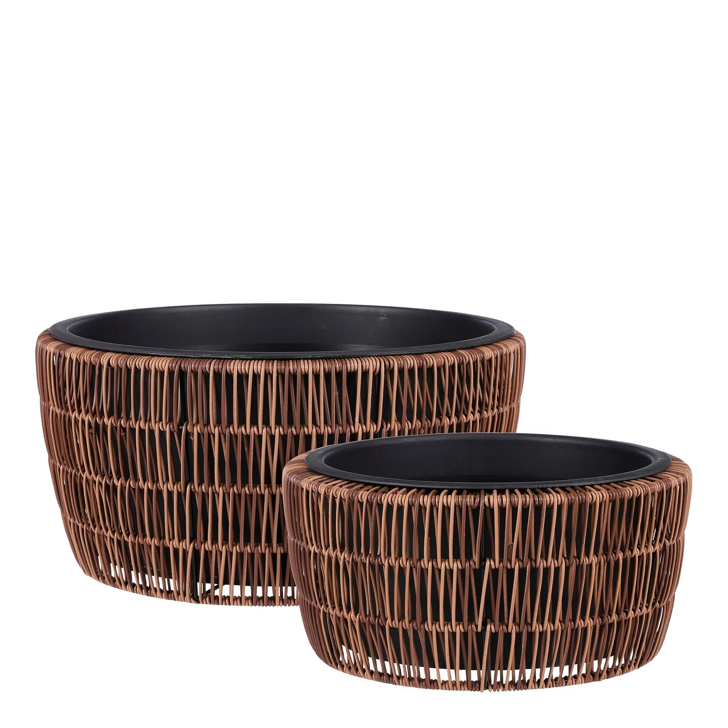 Blumentopf »Peta«, ø 36 cm, Höhe: 17 cm, rund, braun