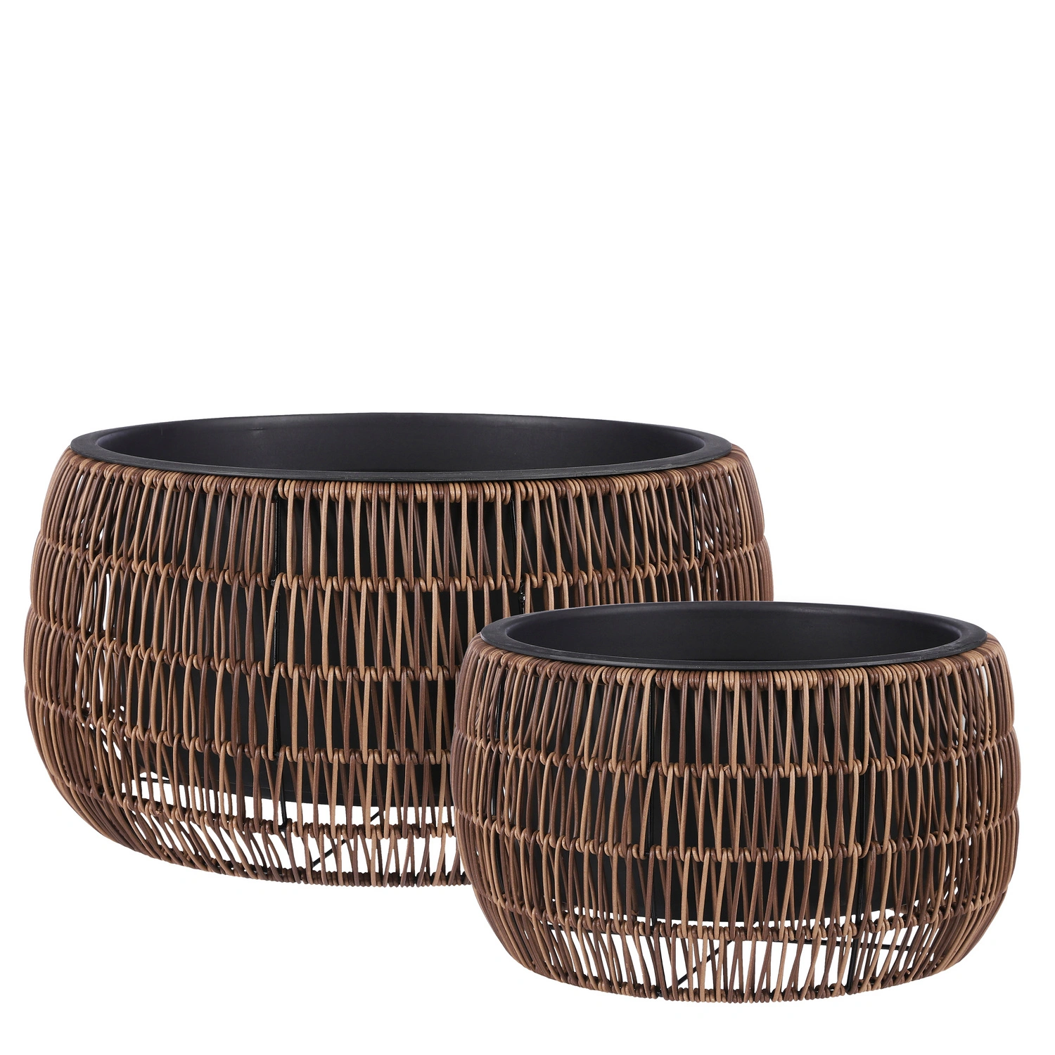 Blumentopf »Pancho«, ø 36 cm, Höhe: 20 cm, rund, braun