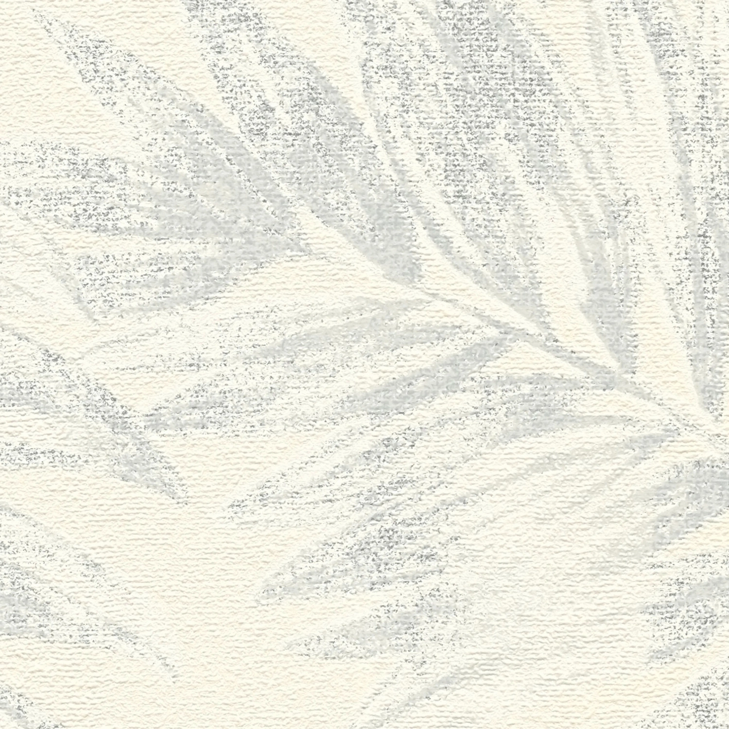 Vliestapete, 10,05×0,53m, Blatt creme-weiß