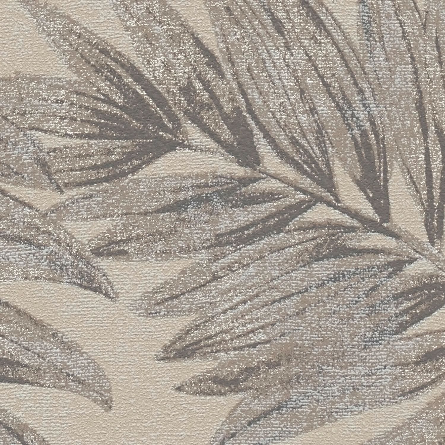 Vliestapete, 10,05×0,53m, Blatt beige