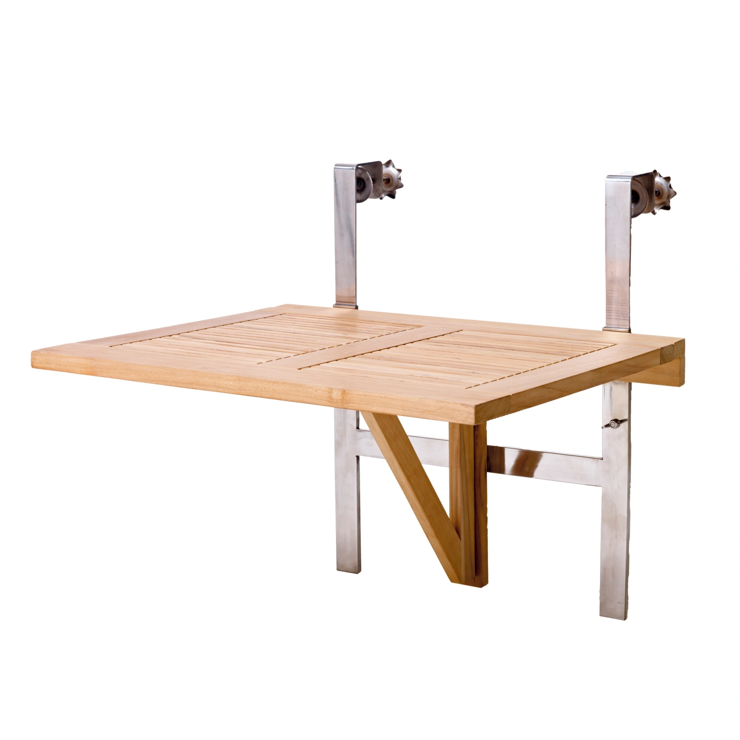 Balkonklapptisch, (BxL): 65 x 51 cm, teak