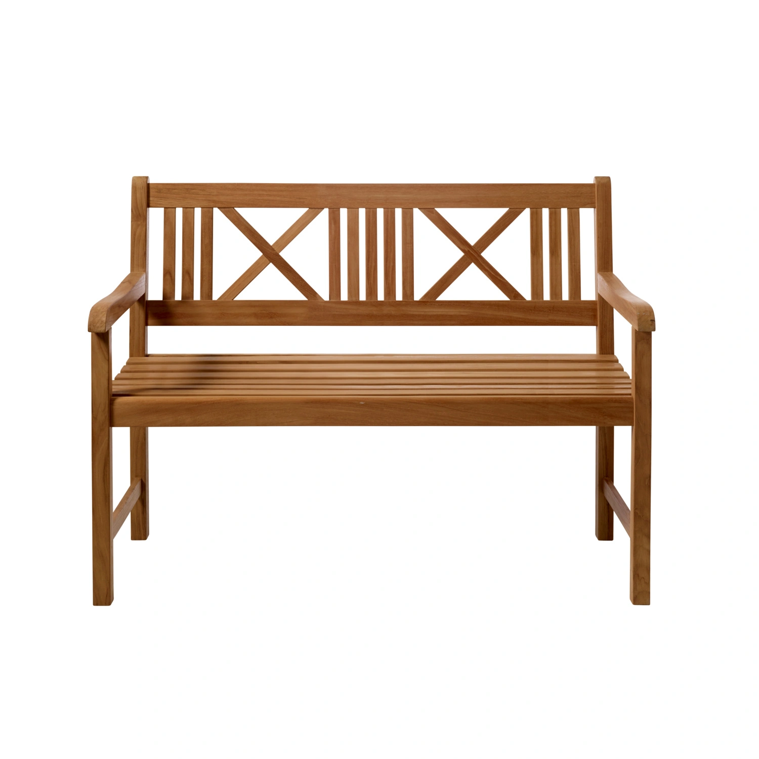 Gartenbank »Rosenborg«, 2er, Teak, (LxHxT): 120 x 89 x 58 cm