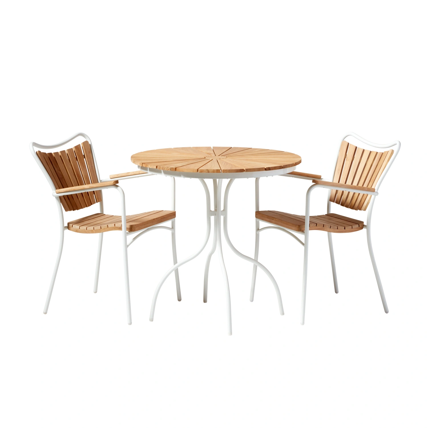 Balkonset »Ellen«, Tisch: H: 73cm, Ø 80cm; Stühle: B 59xH 72xT 57cm