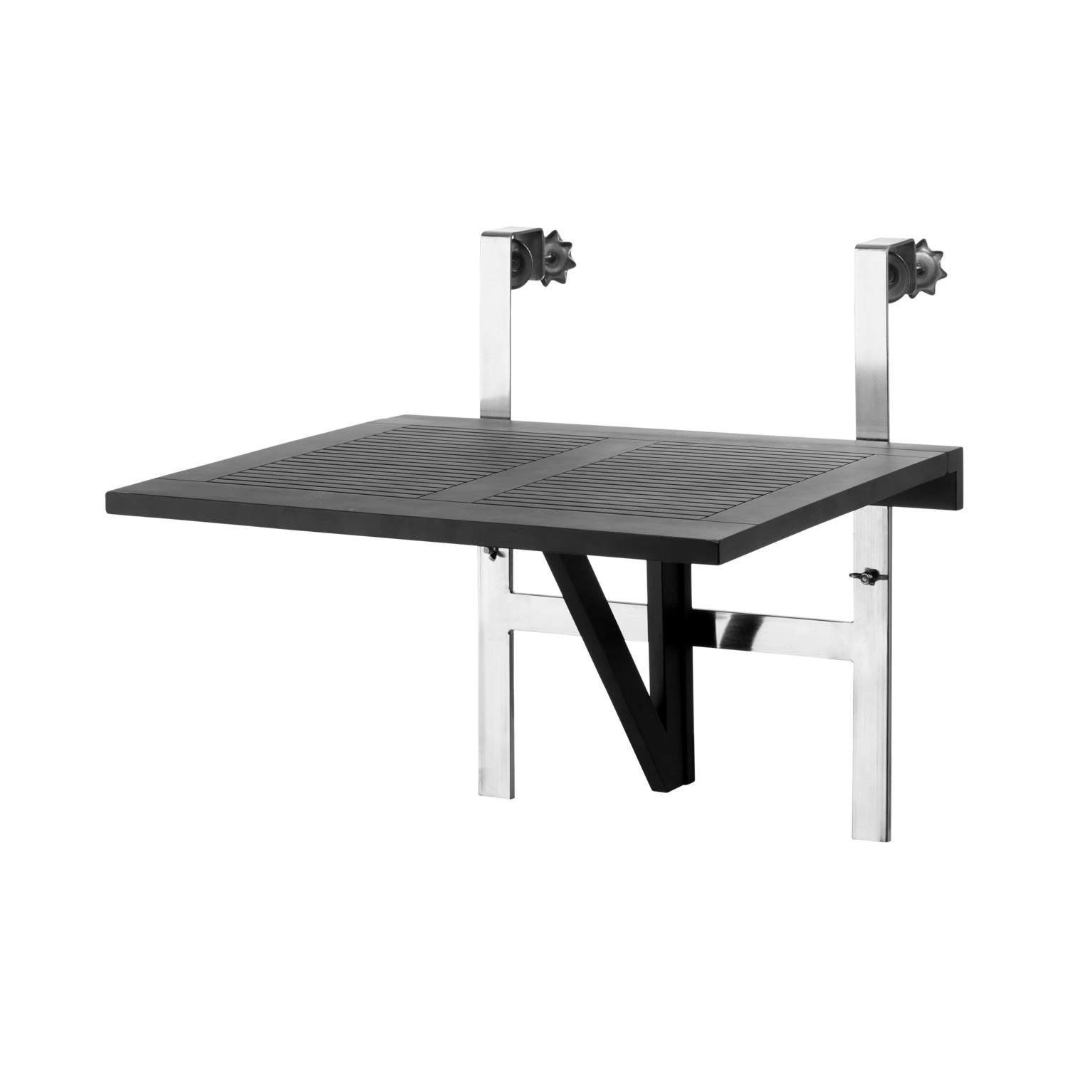 Balkonklapptisch, (BxL): 65 x 51 cm, mattschwarz