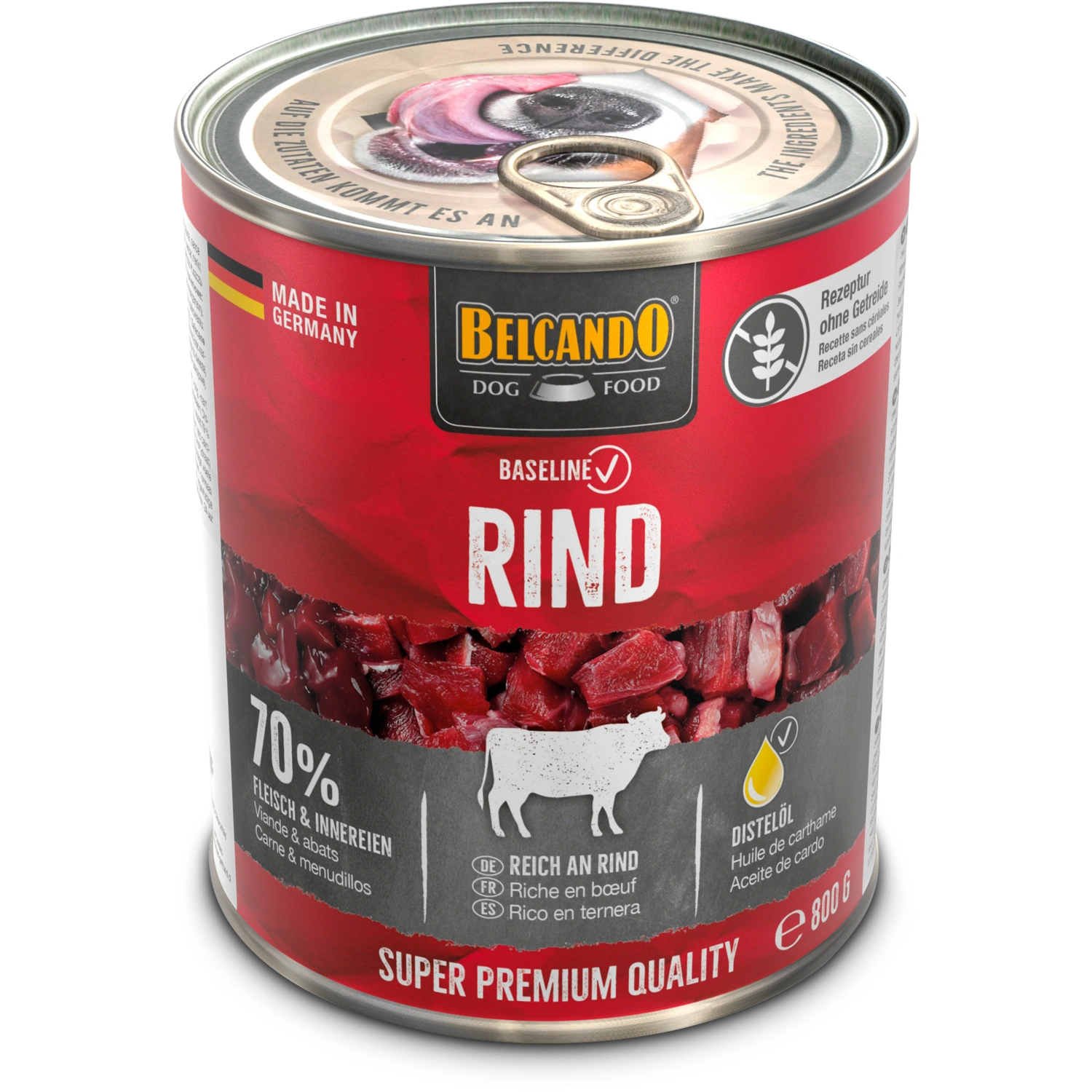 Alleinfuttermittel, Nassfutter, 6 Stück, 800g